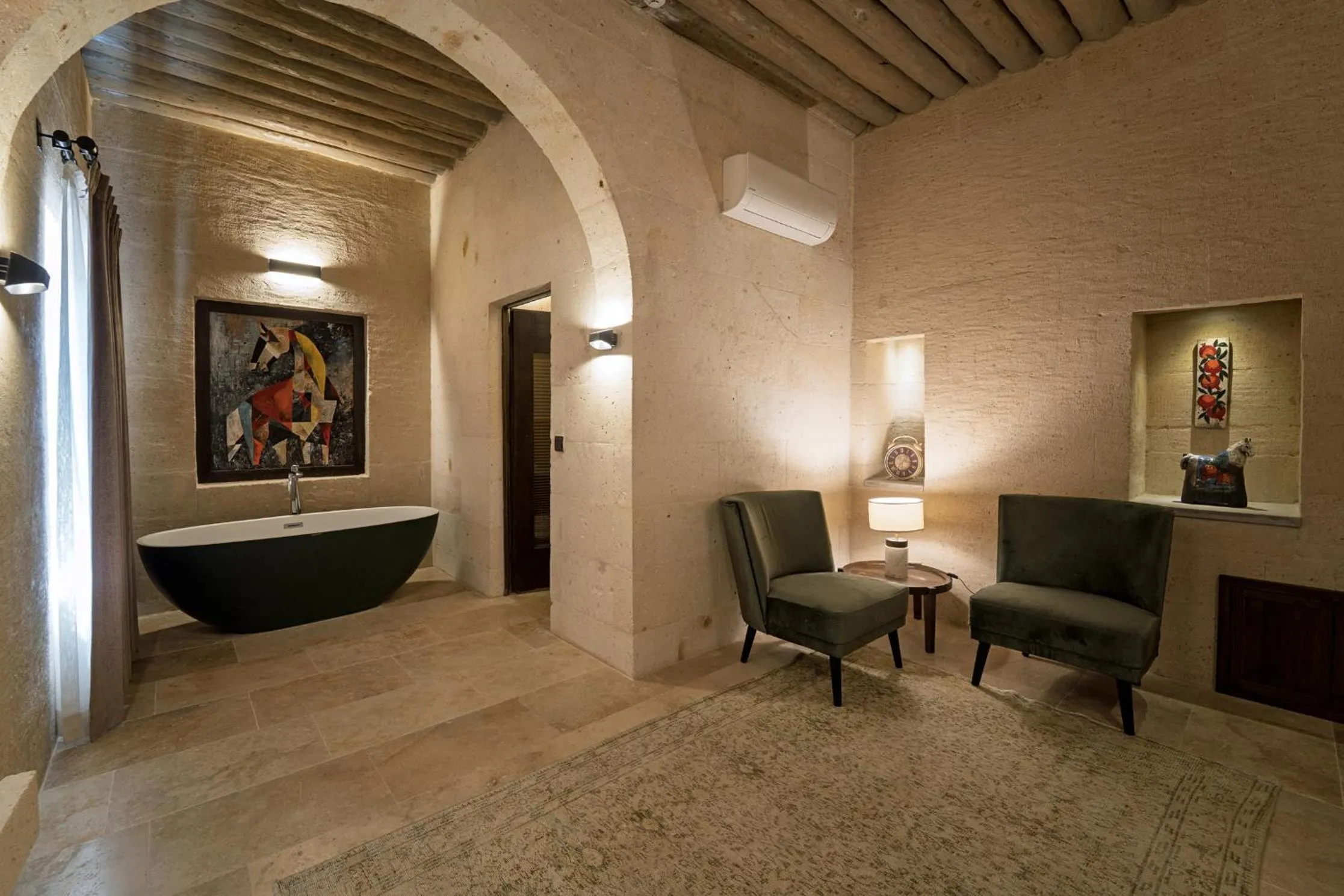 Seating area in Luvi Cave Hotel