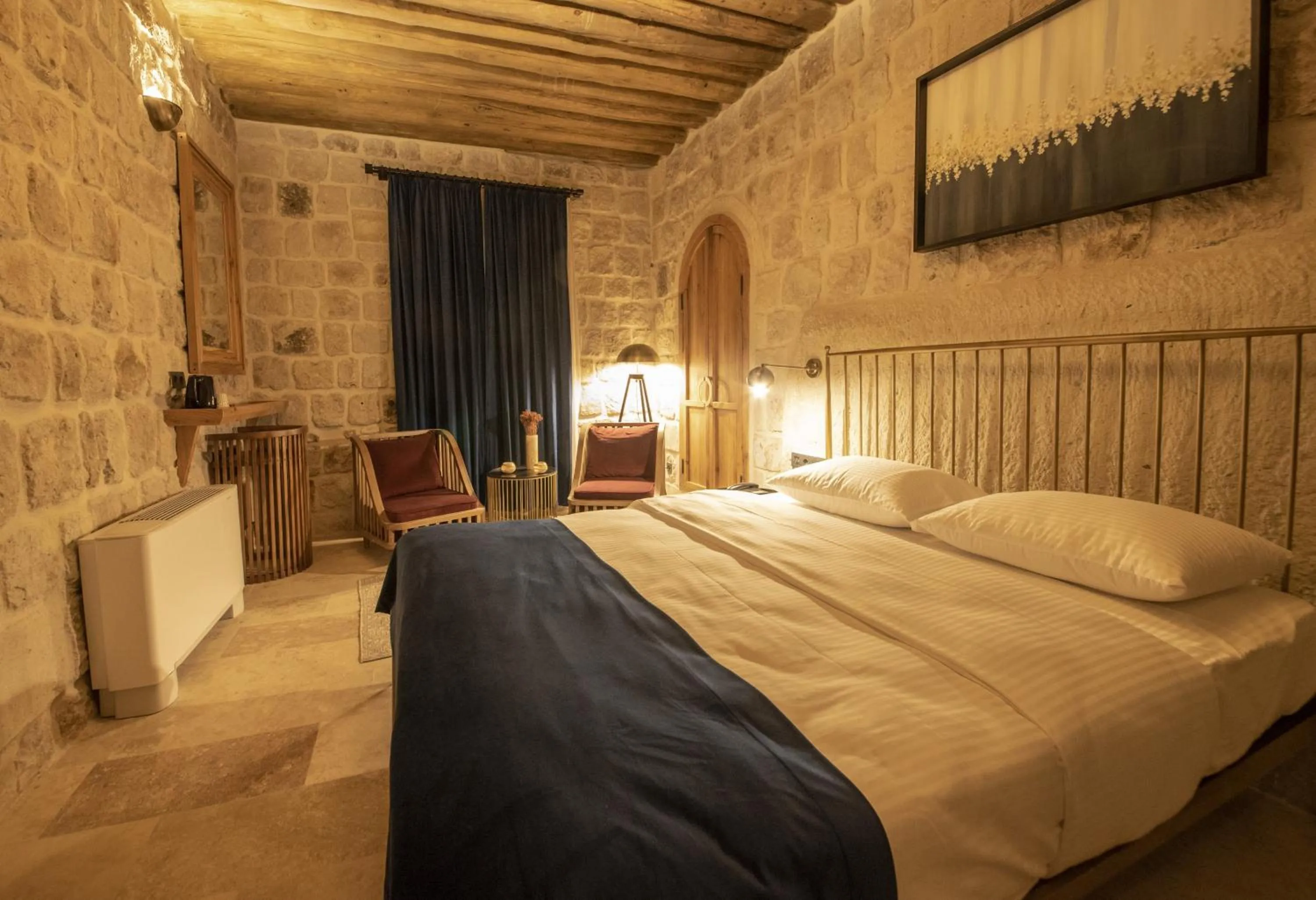 Bed in Luvi Cave Hotel