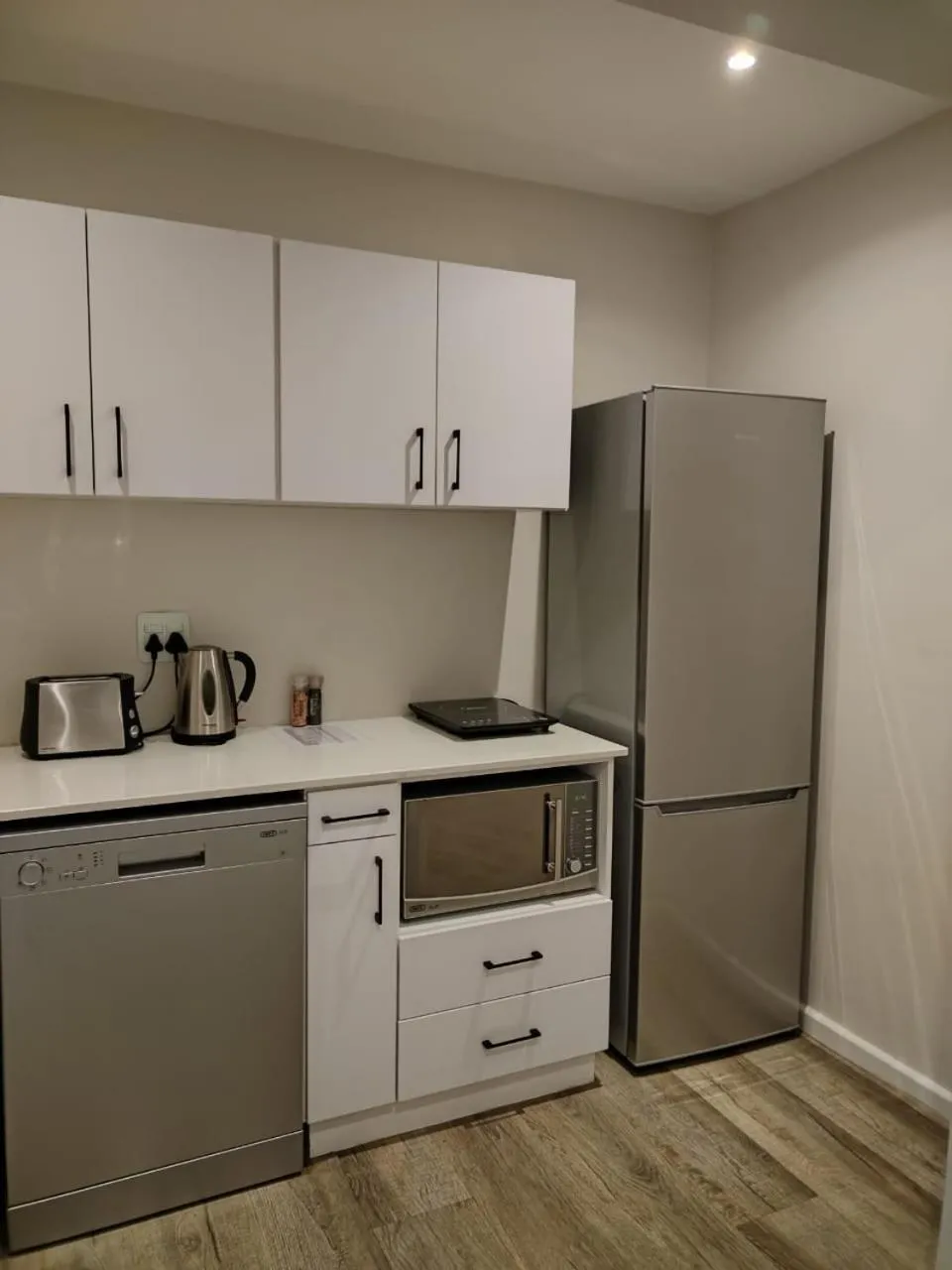 Kitchen or kitchenette in Paxton Luxury Apartments self-catering