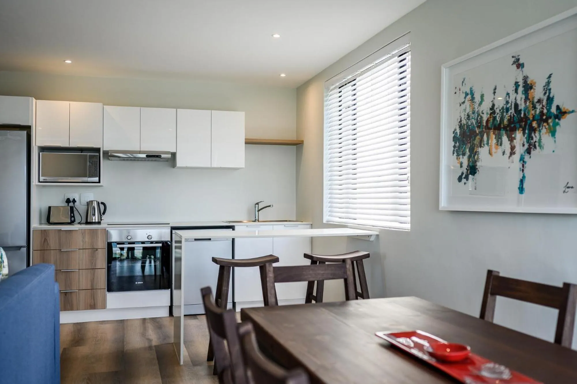 Kitchen or kitchenette in Paxton Luxury Apartments self-catering