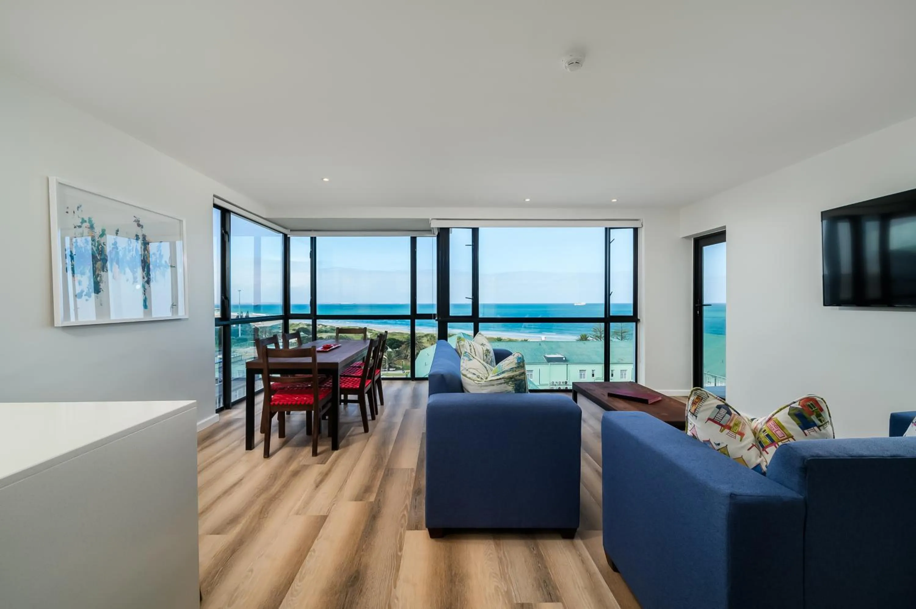 Seating area in Paxton Luxury Apartments self-catering