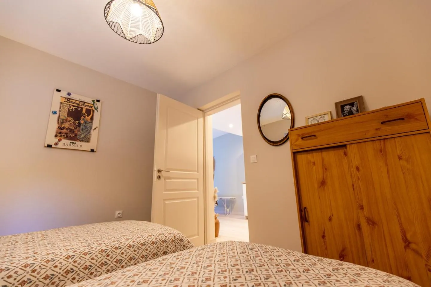 Bedroom, Bed in Gîte La Résilience, sur la piste de ski d'Autrans