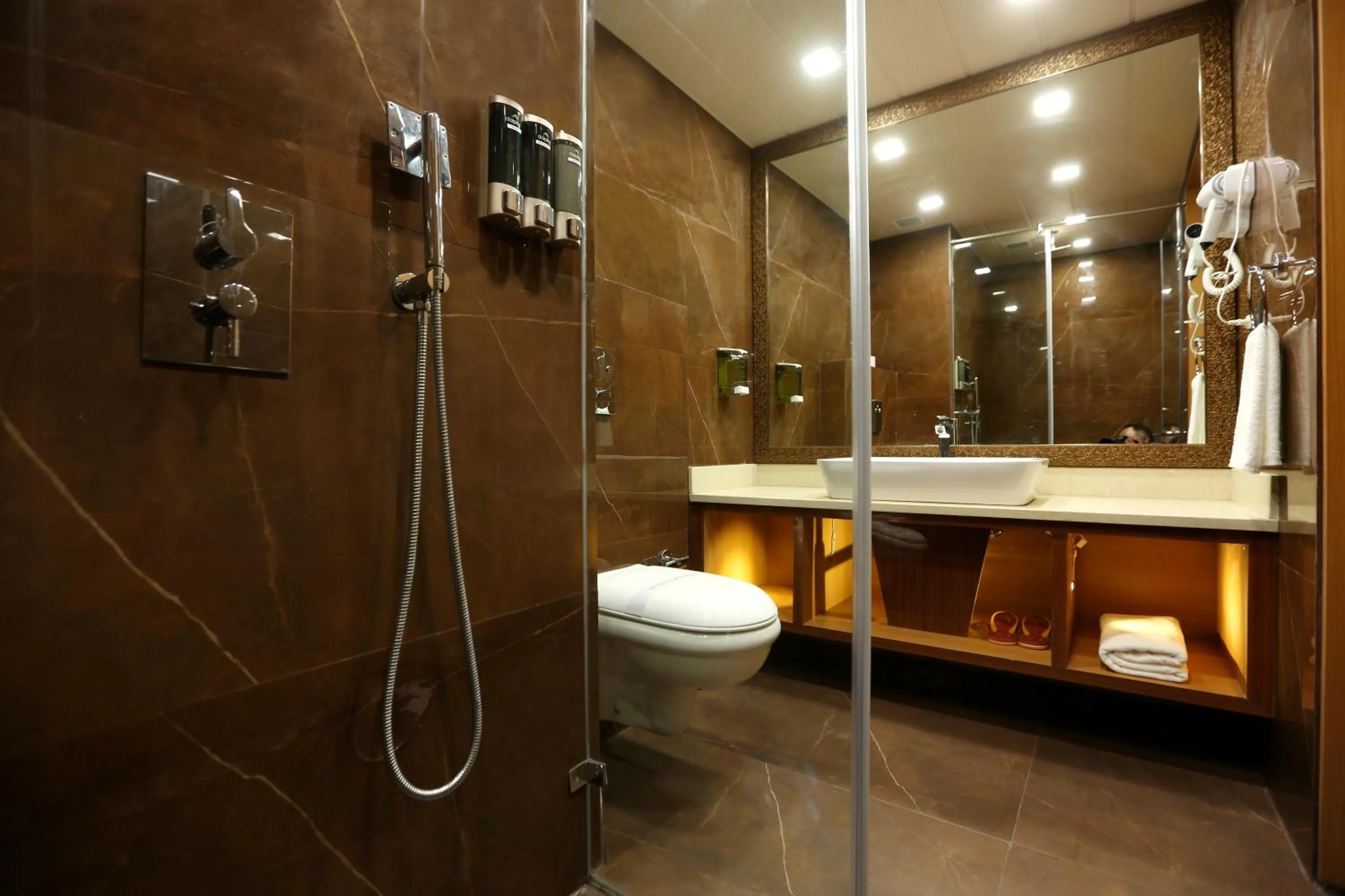 Bathroom in Hotel Omega - Gurgaon Central, Sec 45