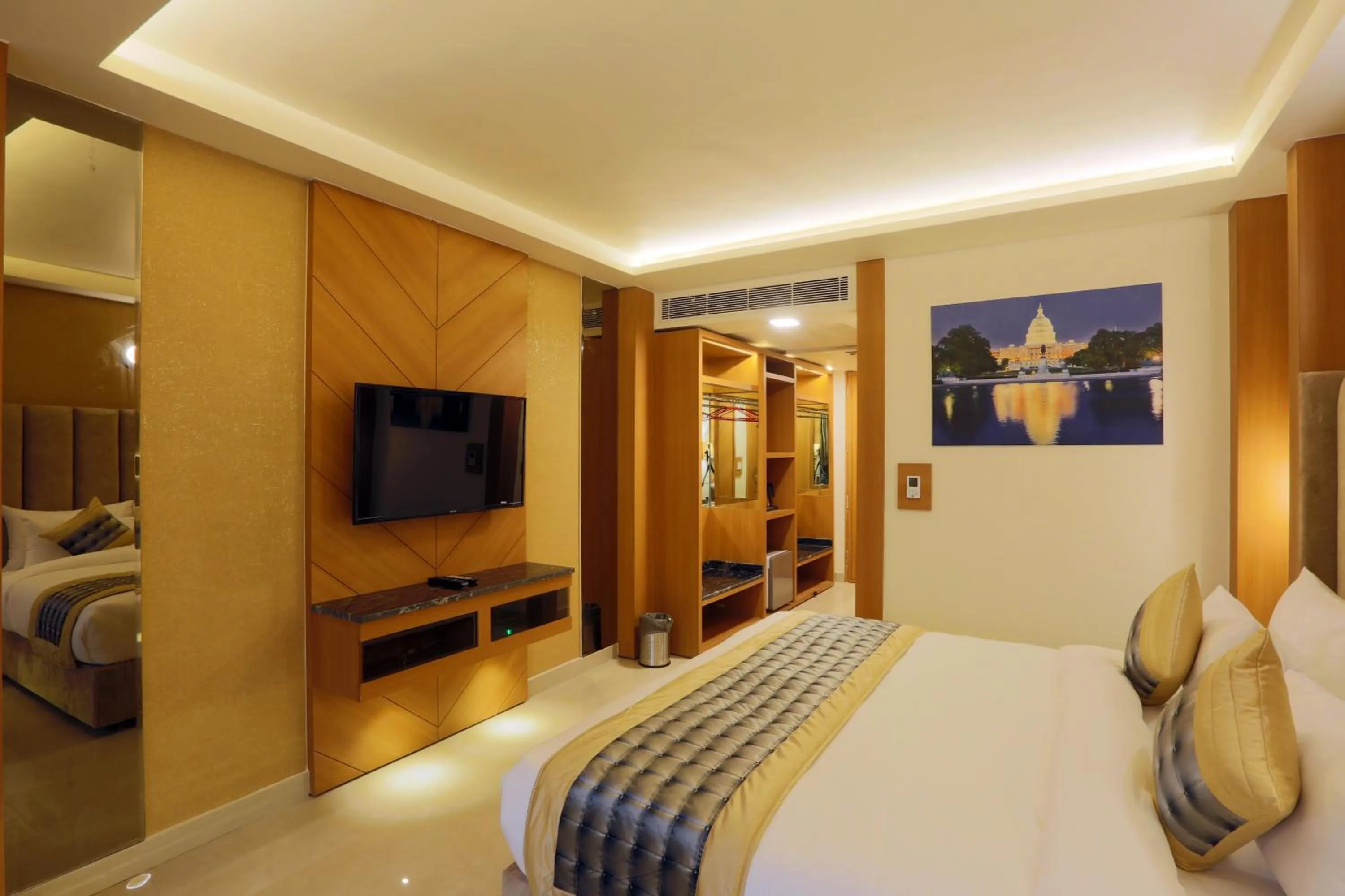 Photo of the whole room, Bed in Hotel Omega - Gurgaon Central, Sec 45