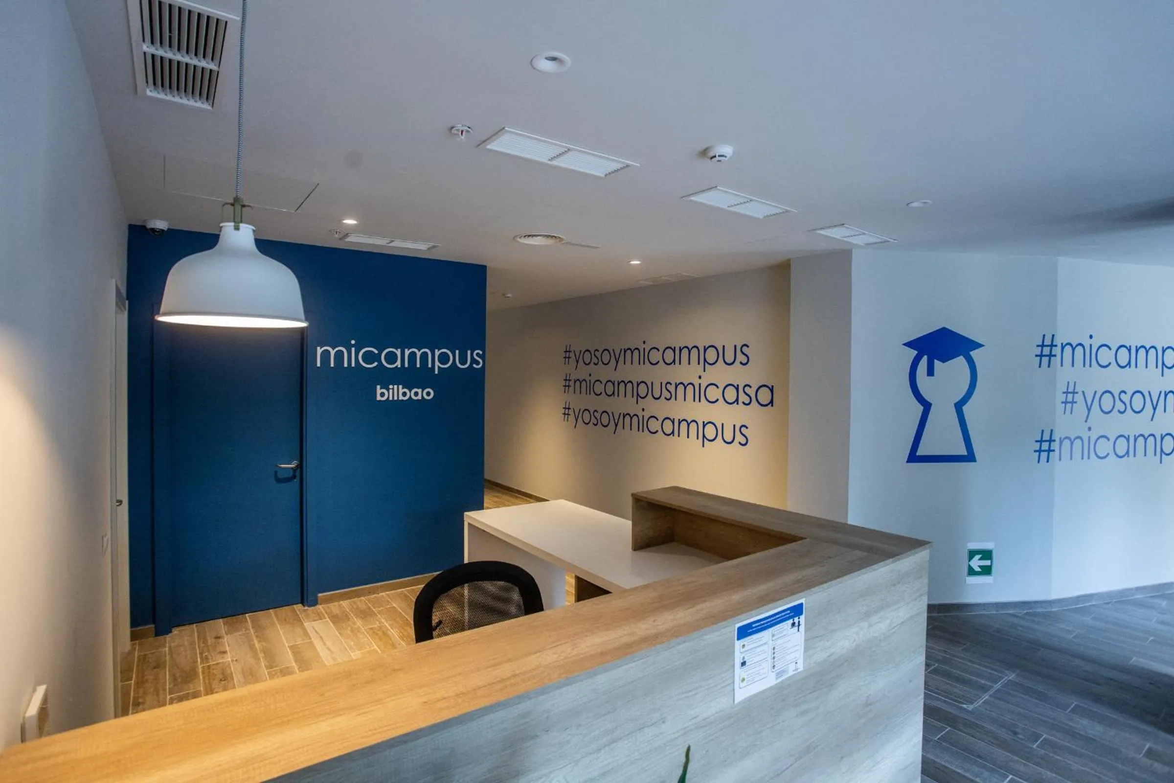 Lobby or reception in Micampus Bilbao Student Residence