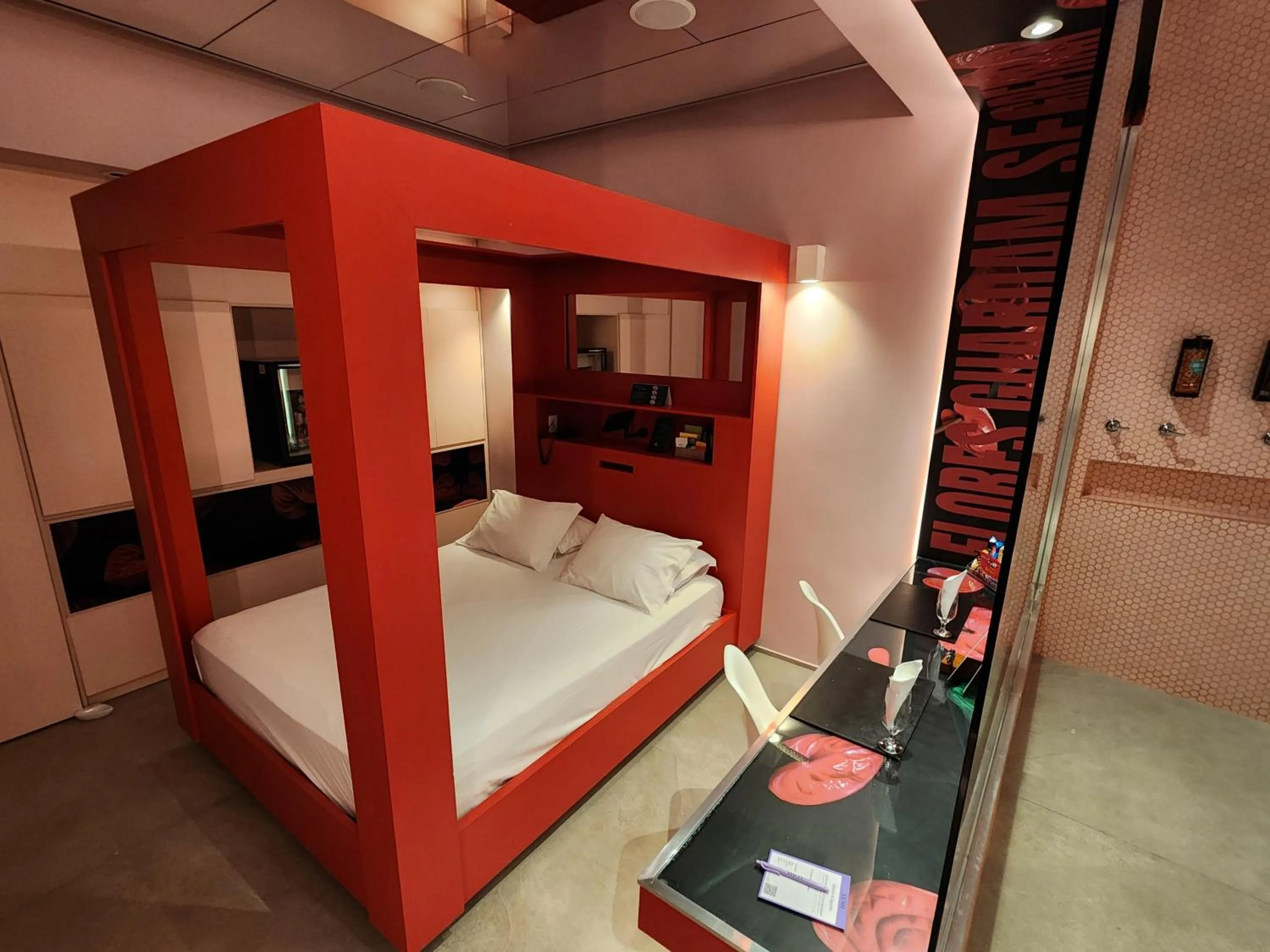 Bed in Lush Motel Ipiranga