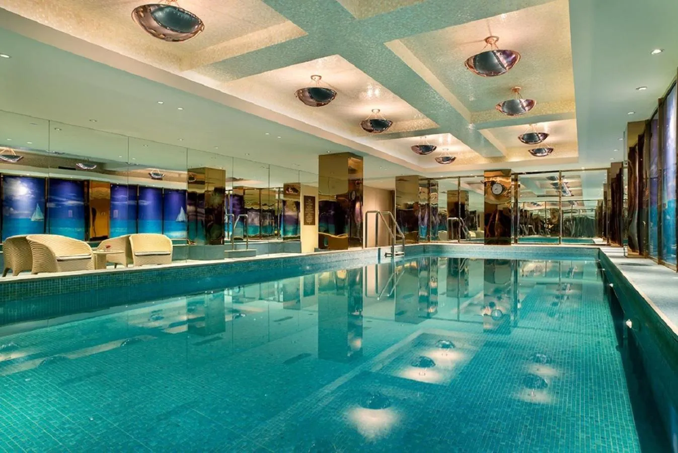 Swimming pool in Sofitel Hangzhou Westlake - Few steps to West Lake, with panoramic lake view terrace