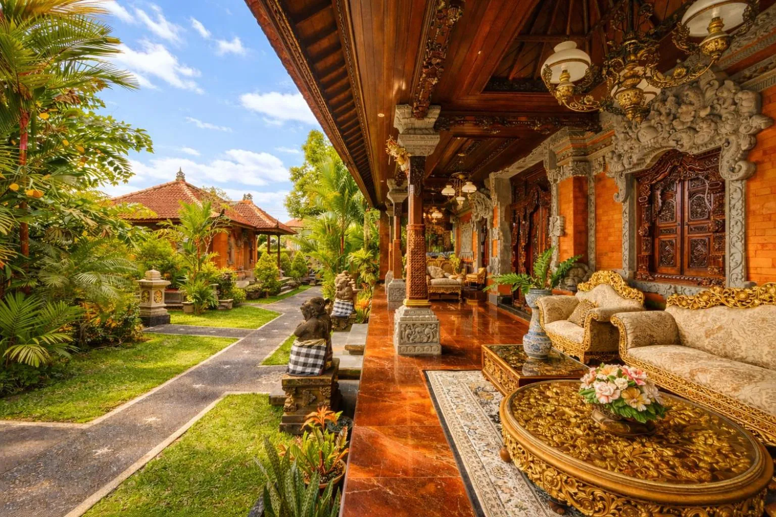 Lobby or reception in Puri Anyar Ubud
