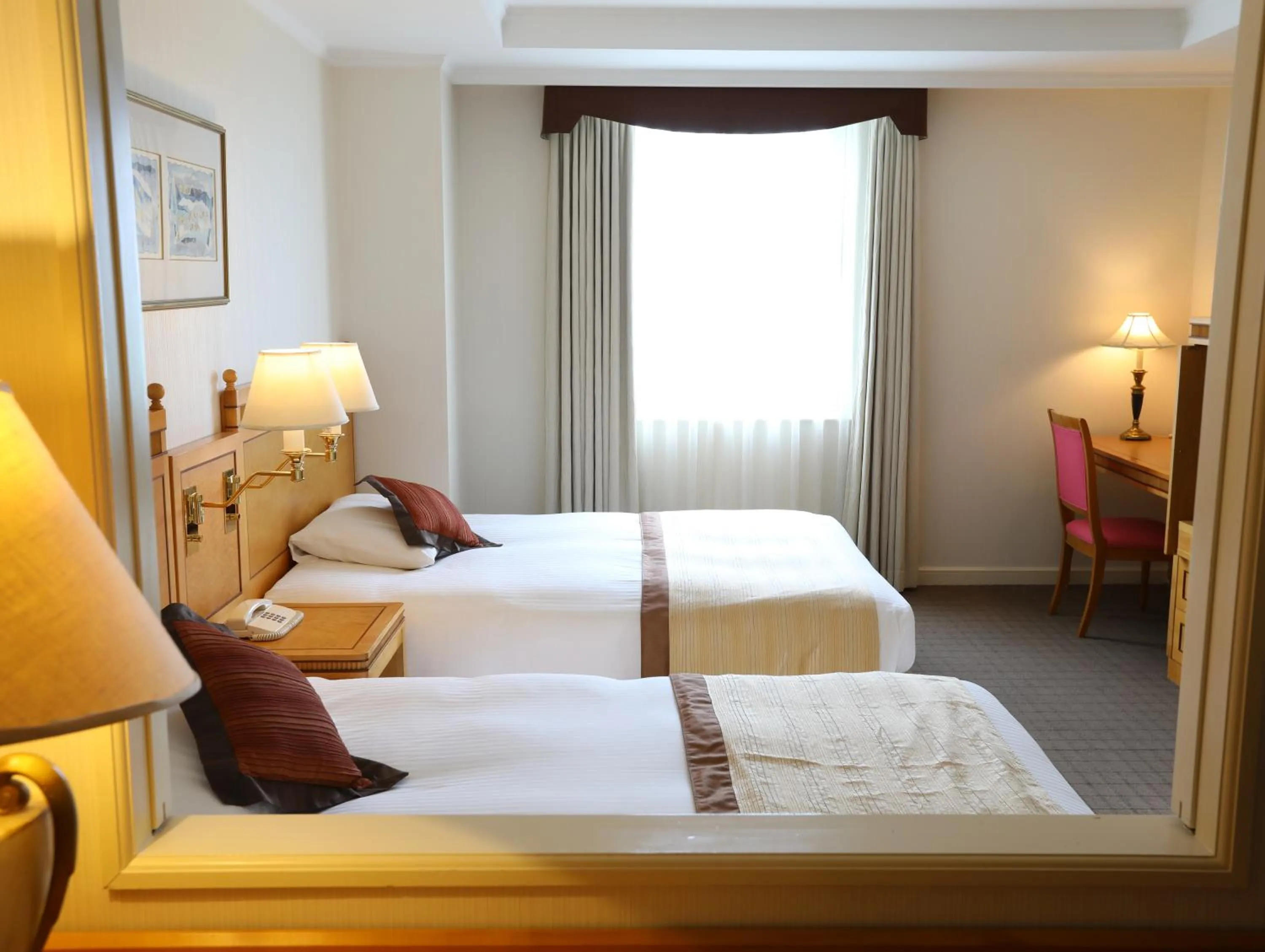 Bed in Wishton Hotel Yukari