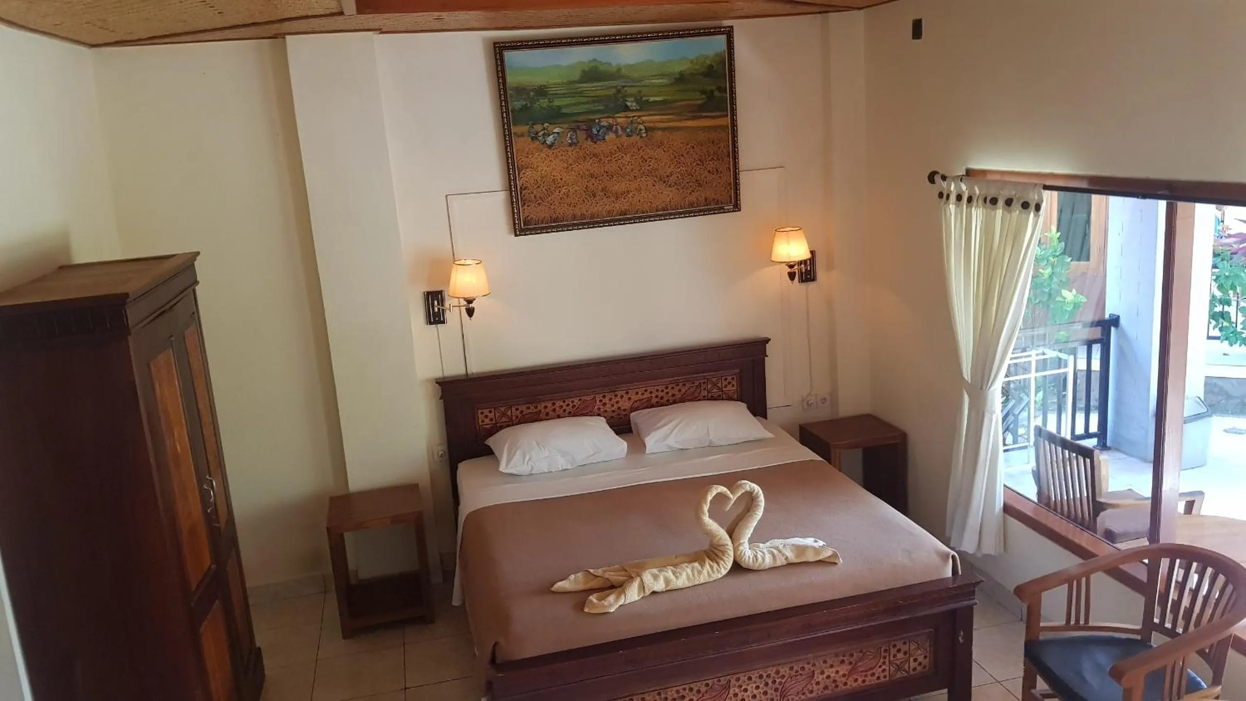 Bed in Hotel My Lovina