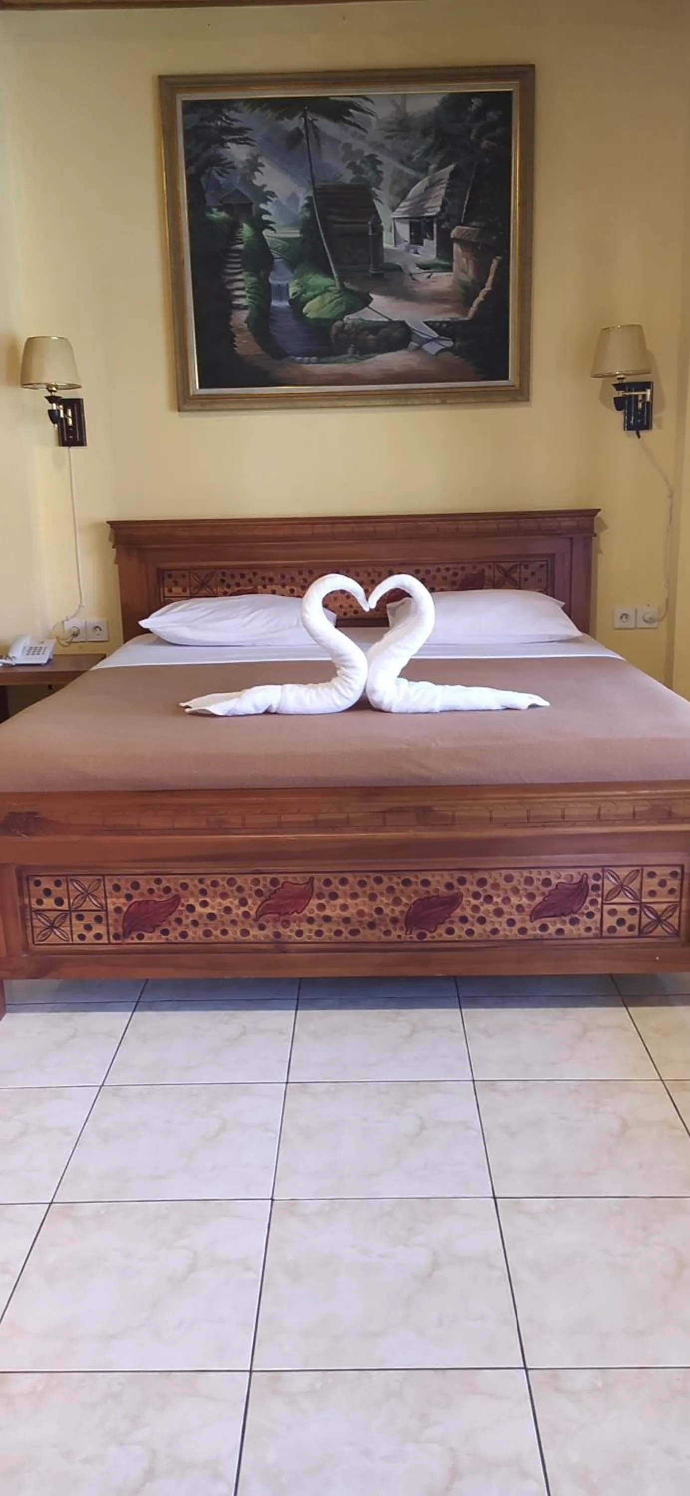 Bed in Hotel My Lovina