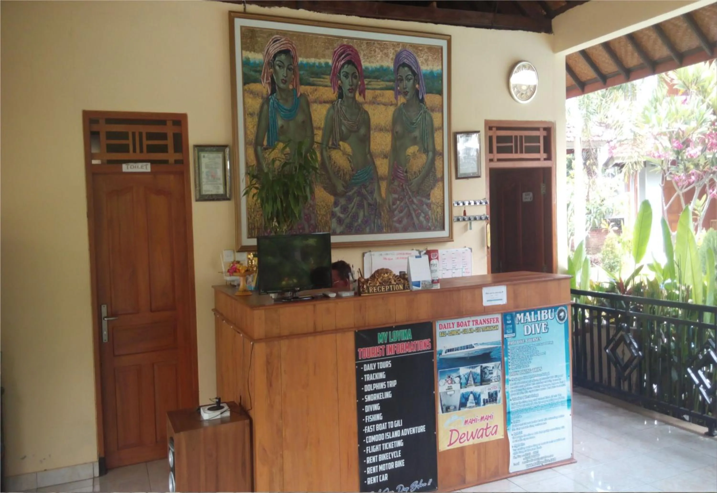 Living room in Hotel My Lovina