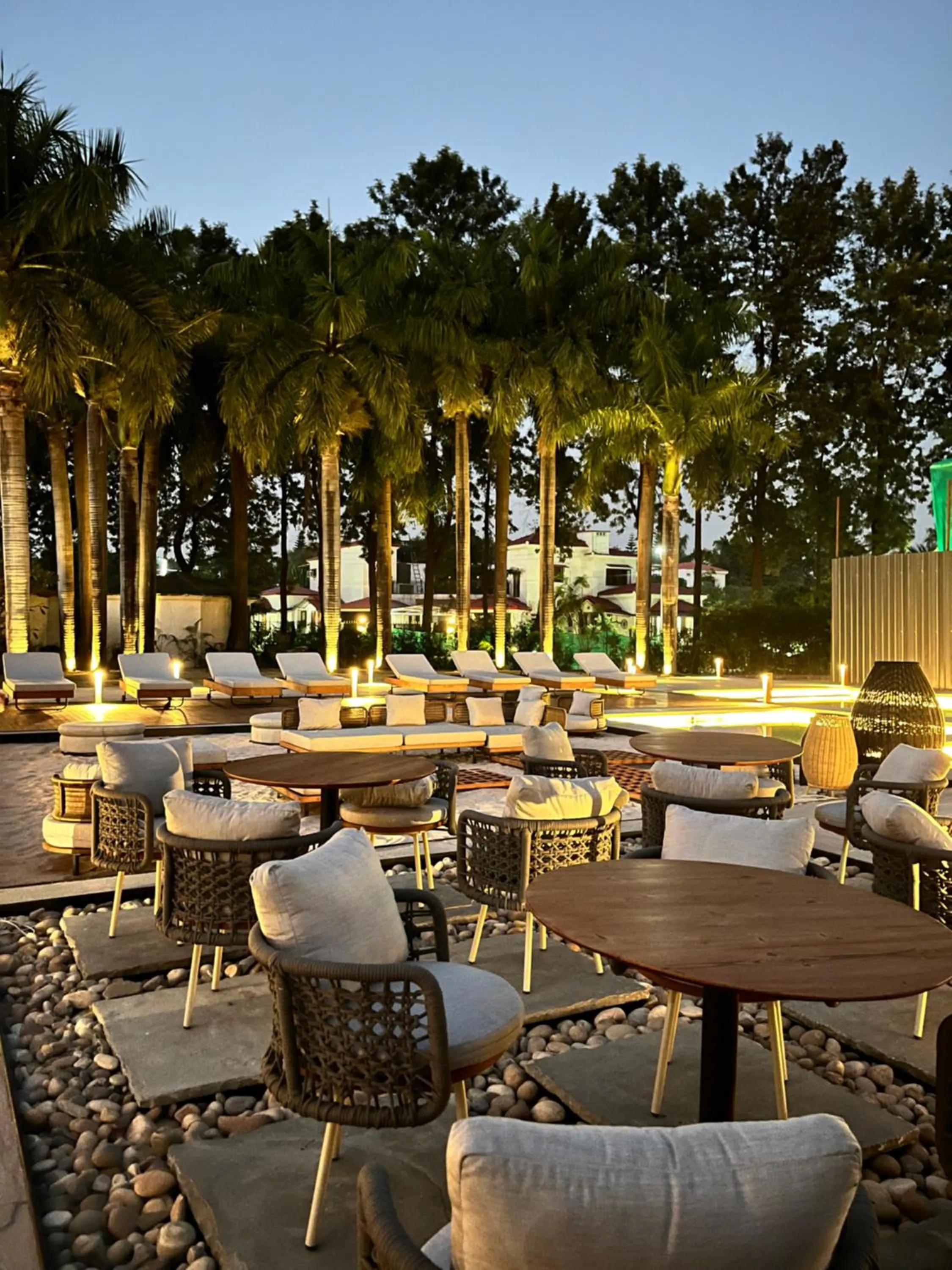 Dining area in Naturoville Wellness Resort Rishikesh - Surrounded by Nature, Rooted in Wellness