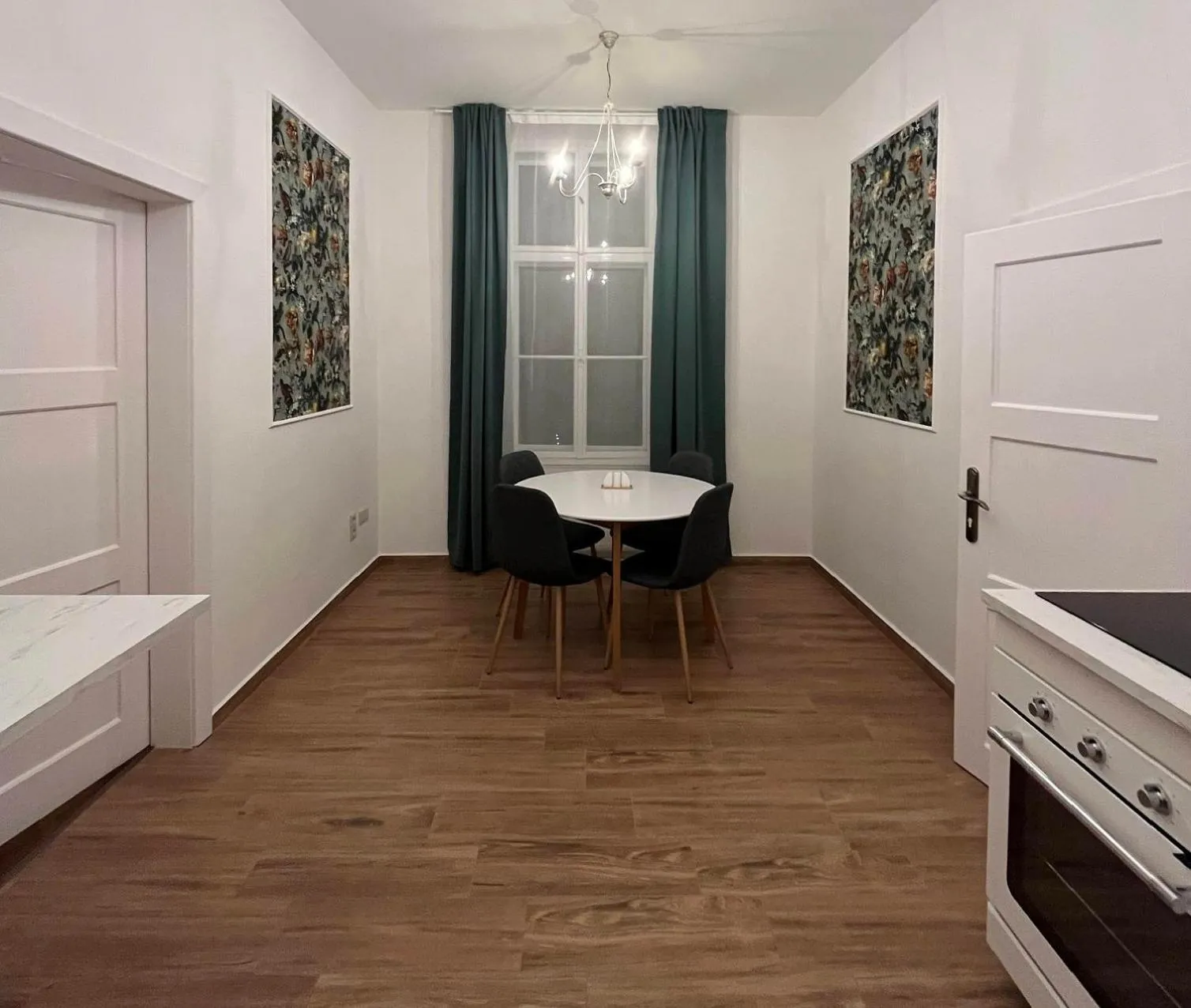 Kitchen or kitchenette in Pension Zámek Rudník