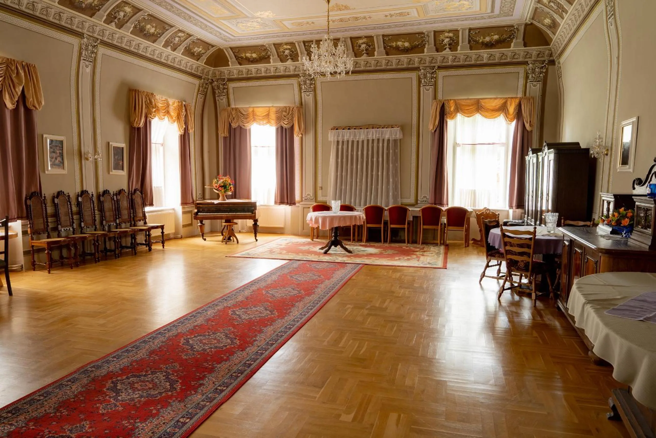 Seating area in Pension Zámek Rudník