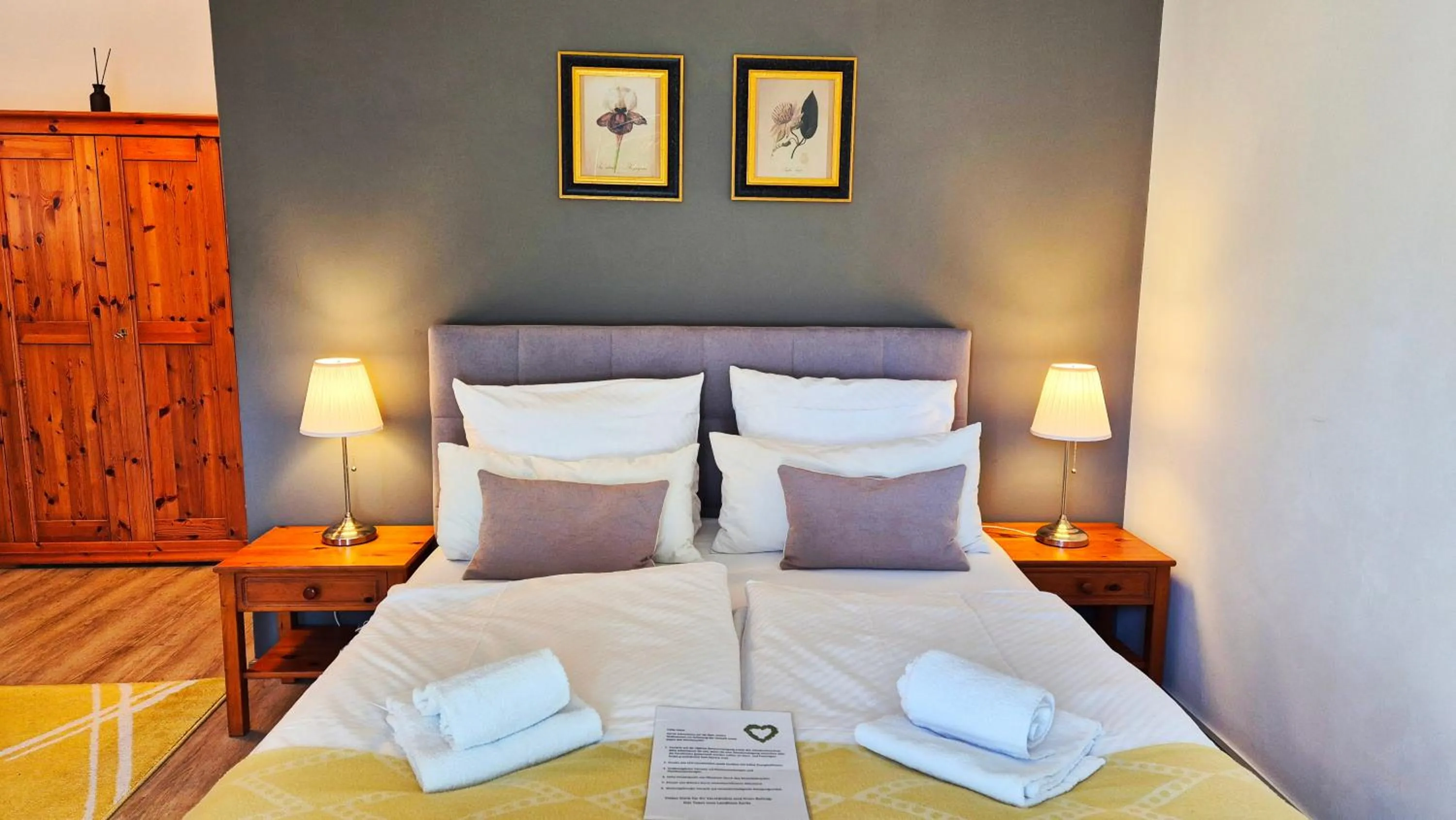 Bedroom, Bed in Landhaus Kyritz