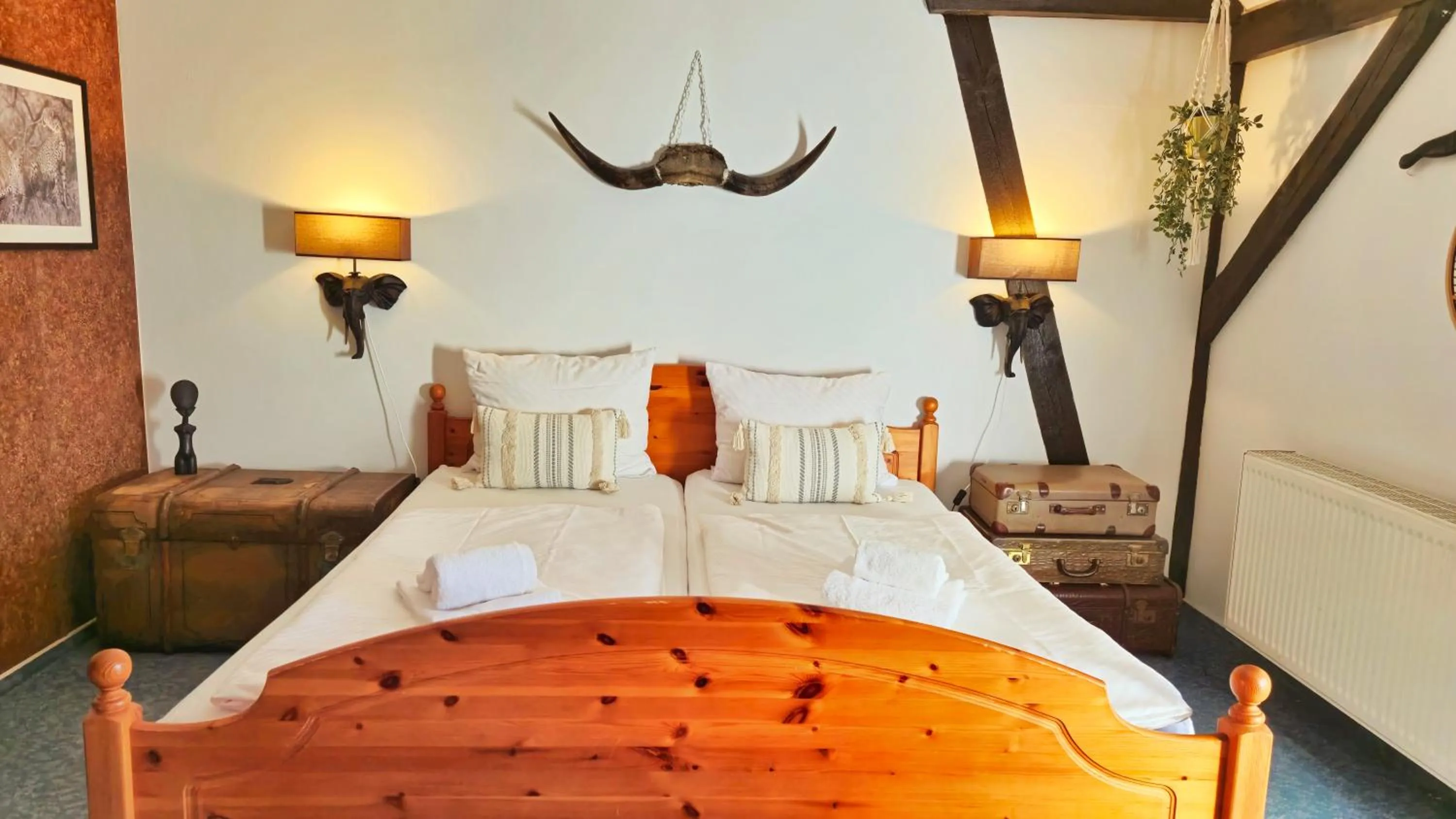 Bedroom, Bed in Landhaus Kyritz