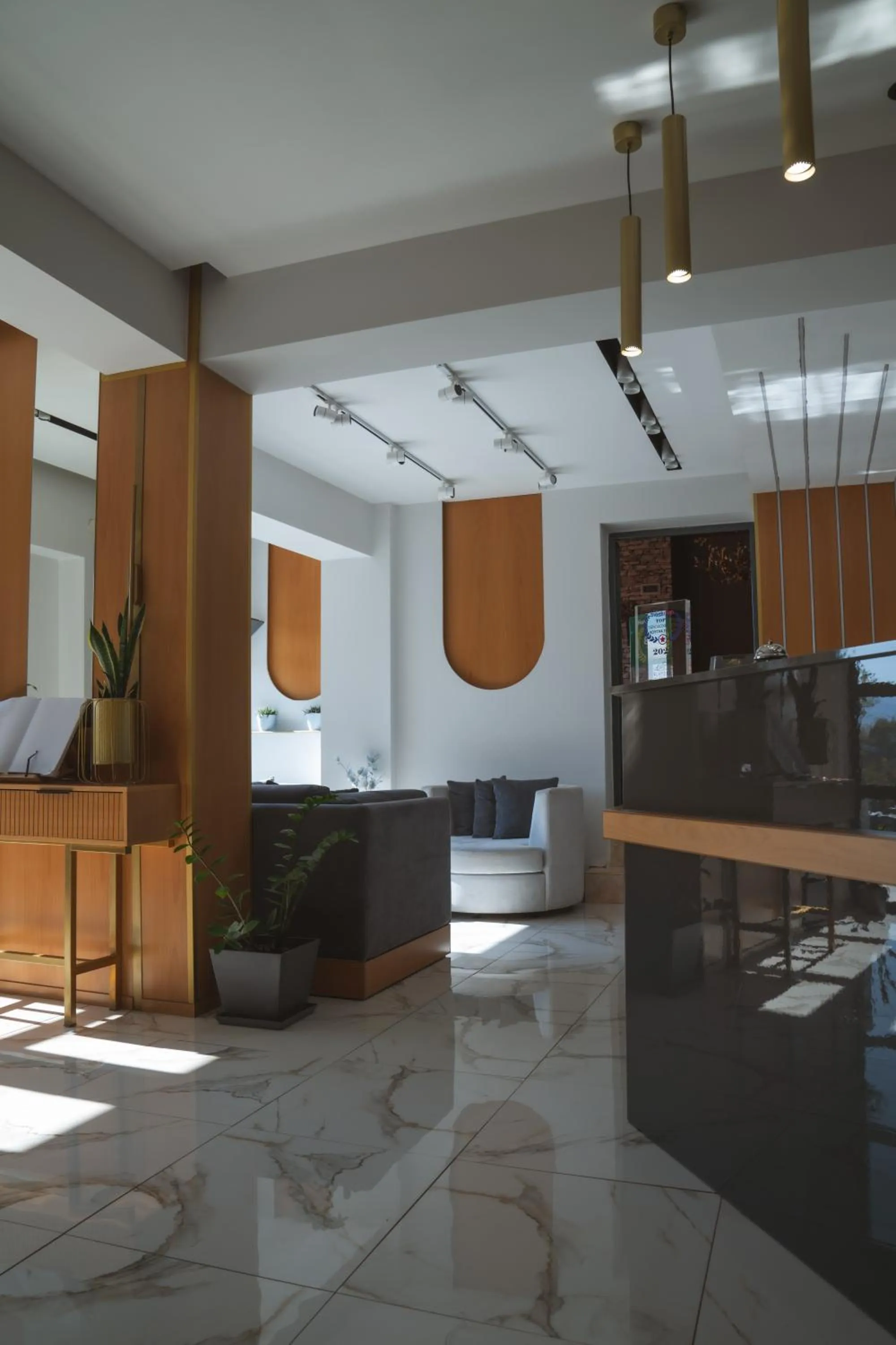 Lobby or reception in Alkyonis Hotel & Spa