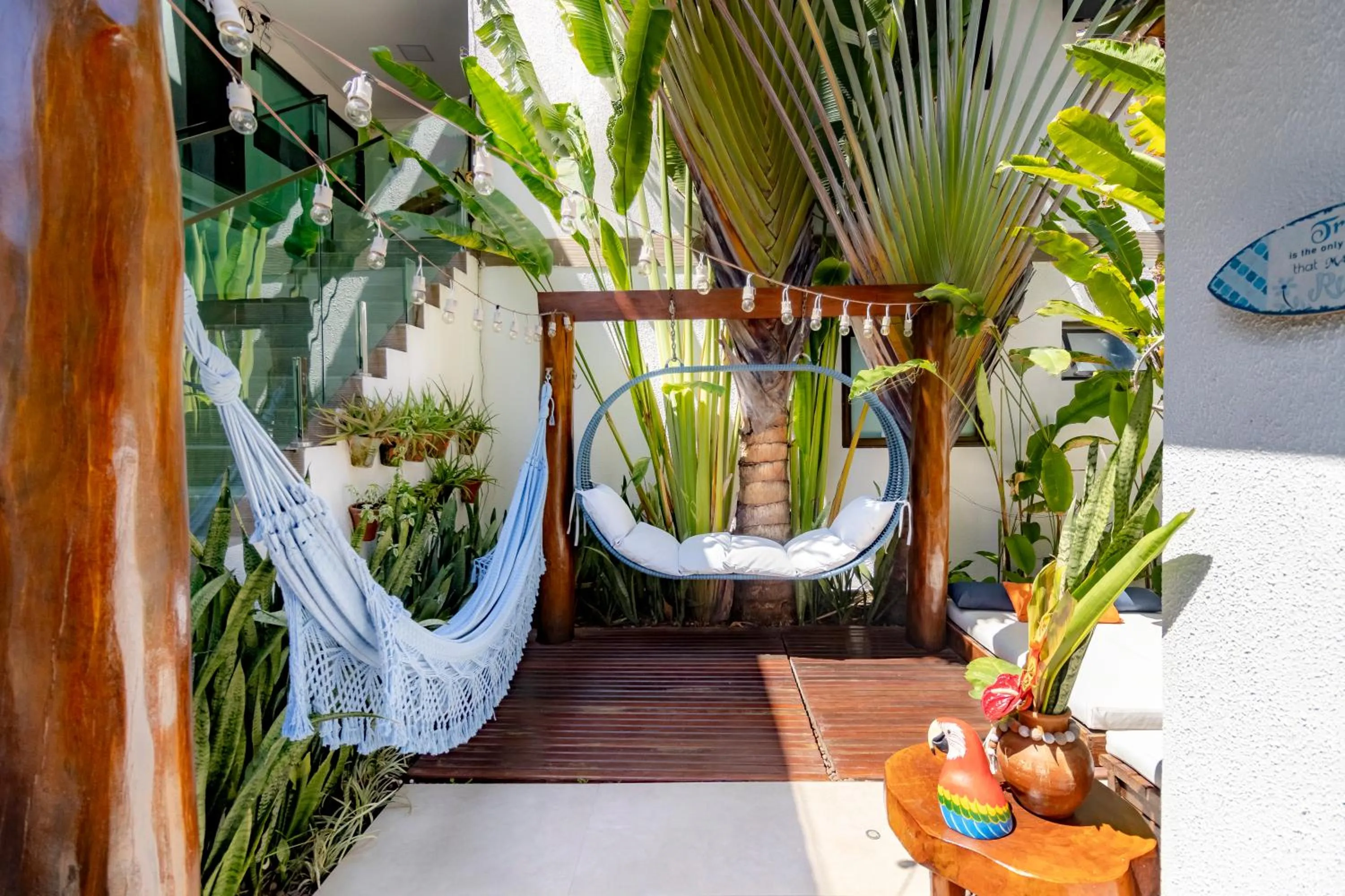 Garden in Pousada Praiana