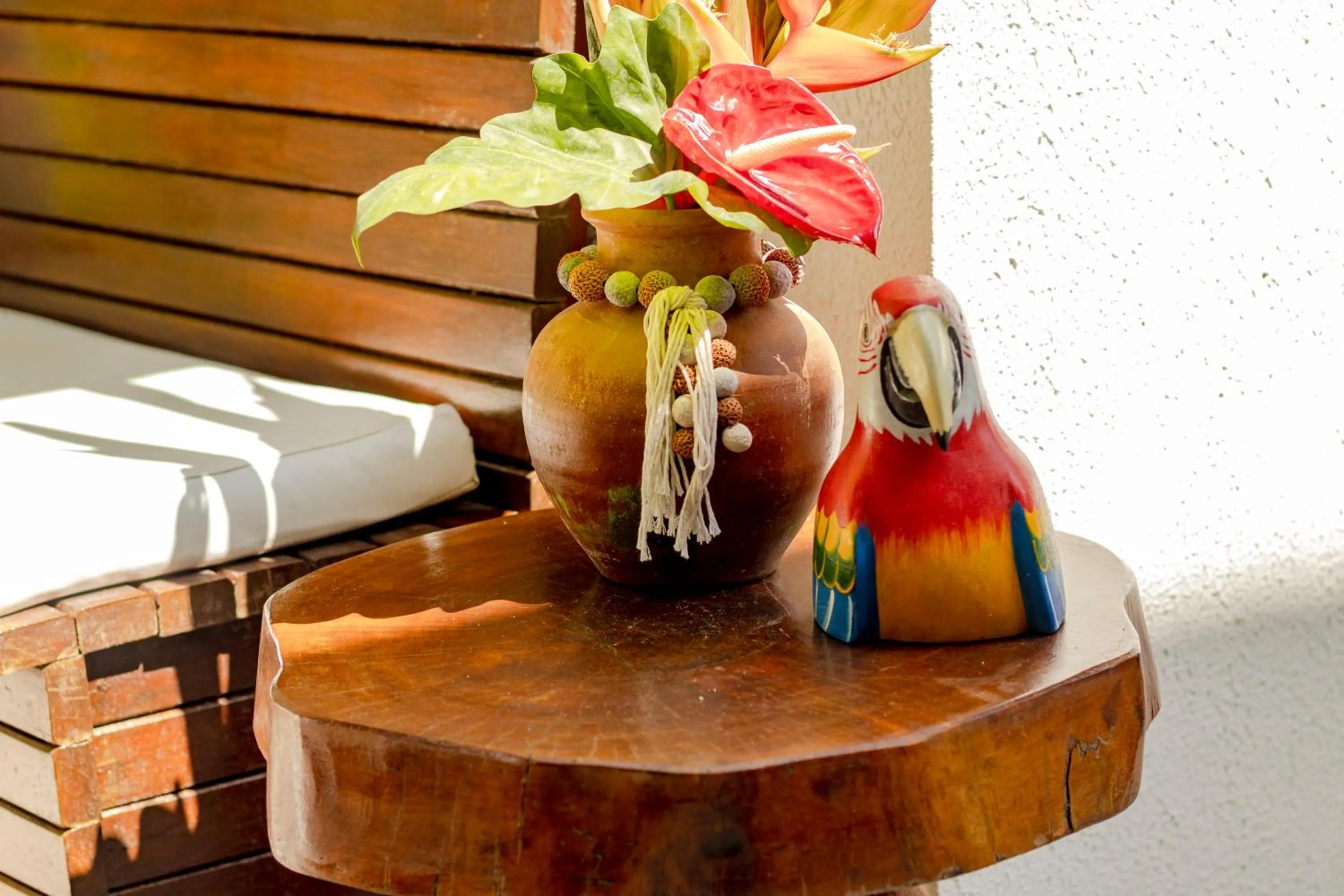 Decorative detail in Pousada Praiana