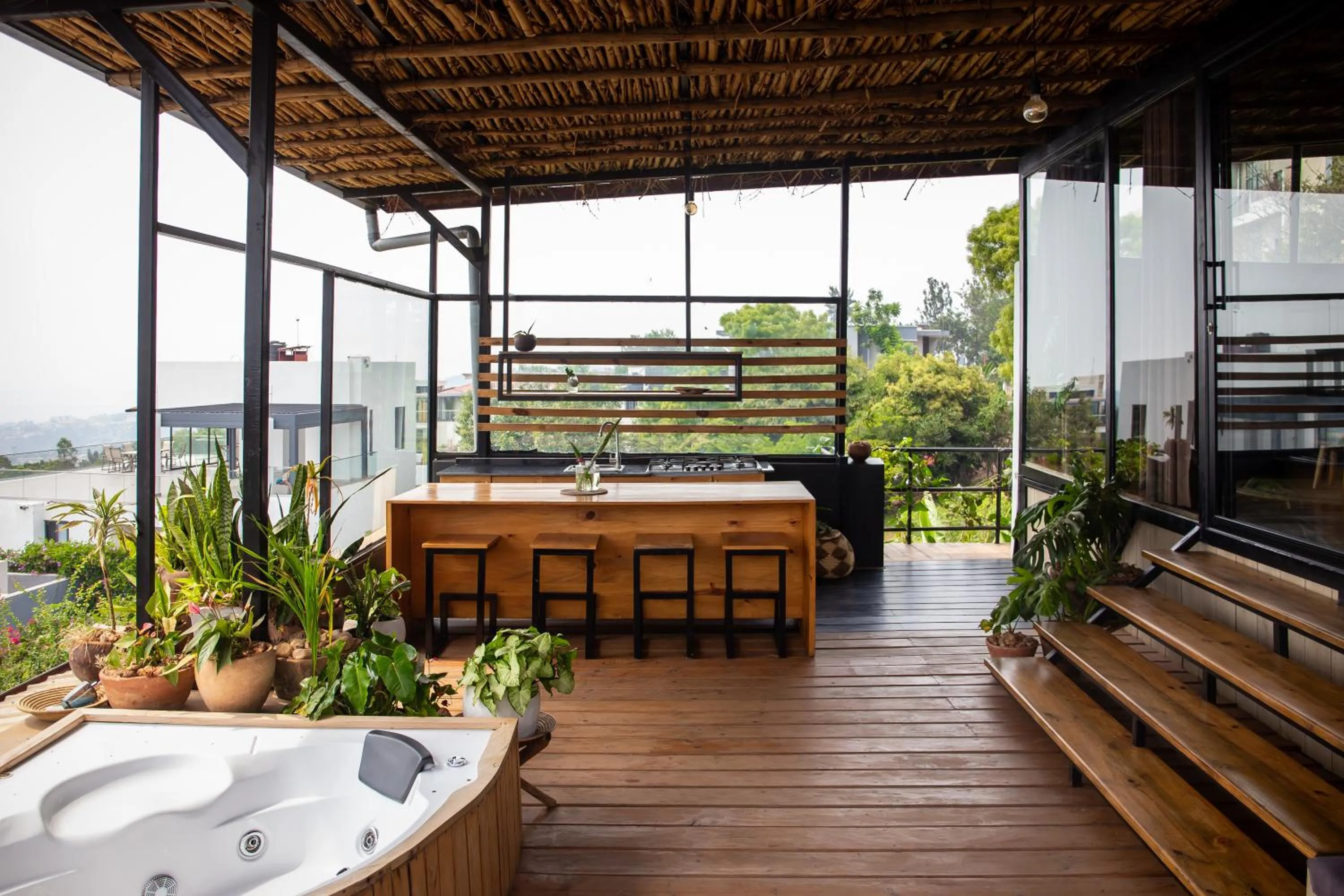 Patio in Eagle View Lodge - Kigali