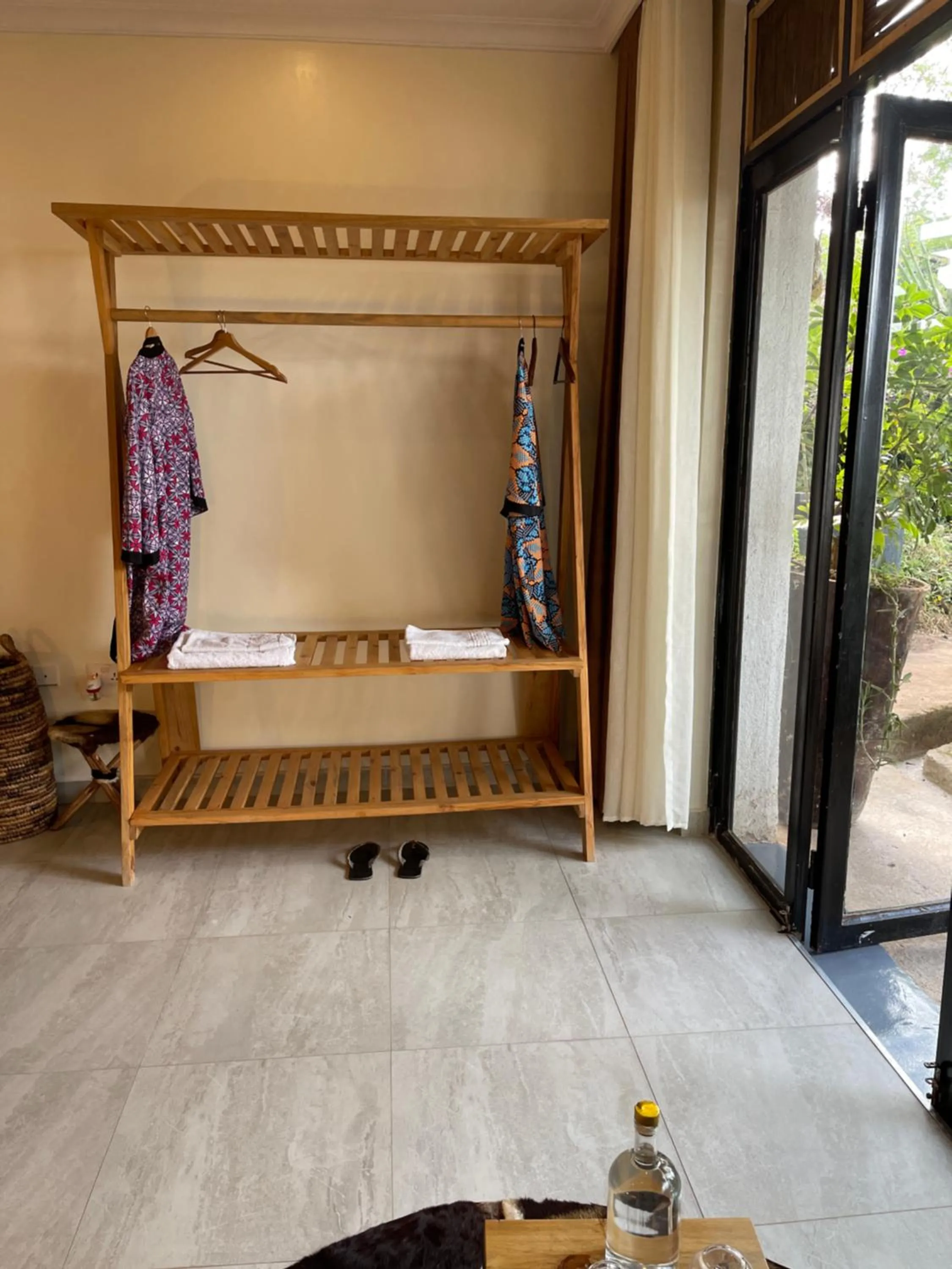 wardrobe, Bed in Eagle View Lodge - Kigali