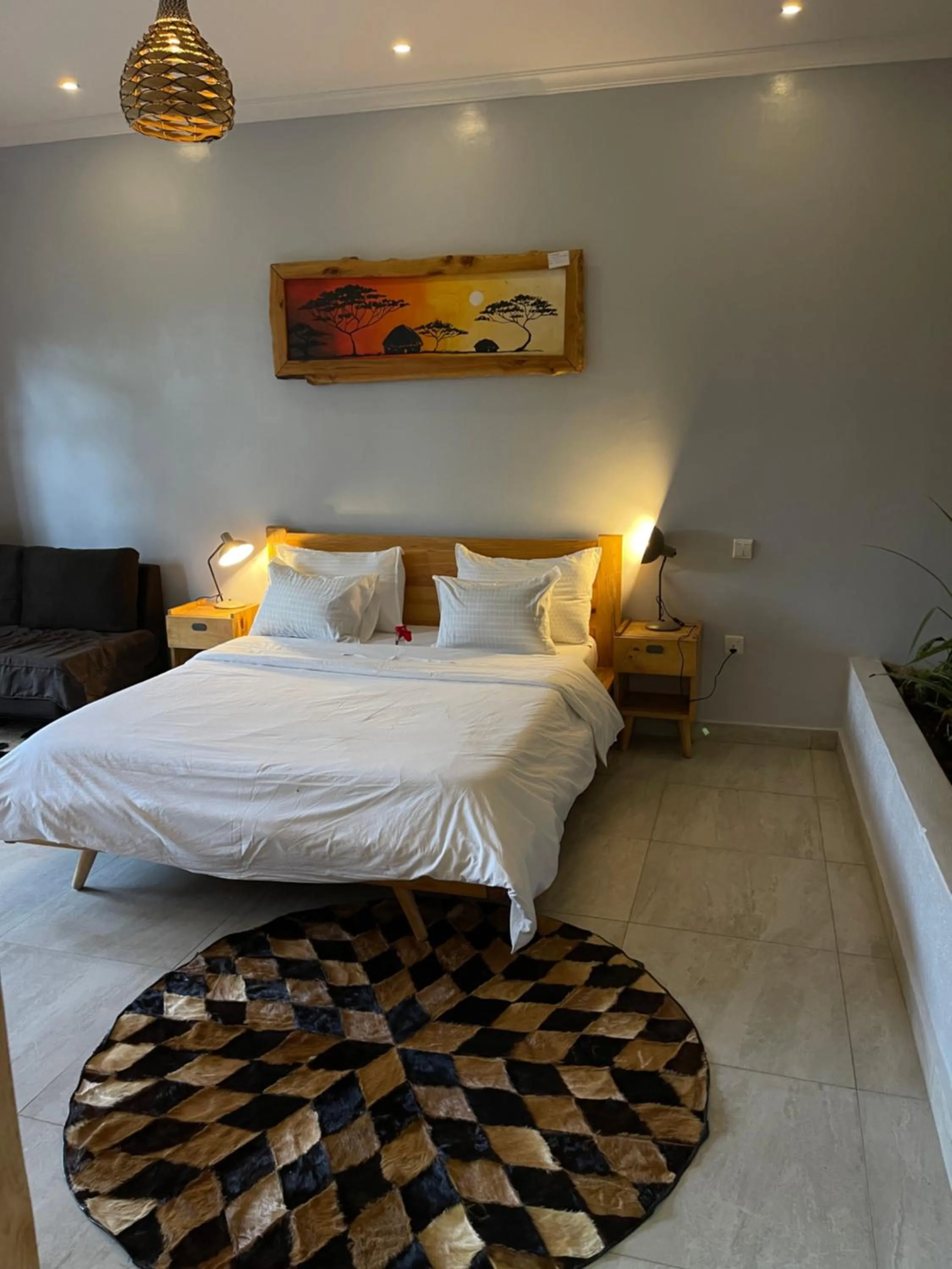 Bedroom, Bed in Eagle View Lodge - Kigali