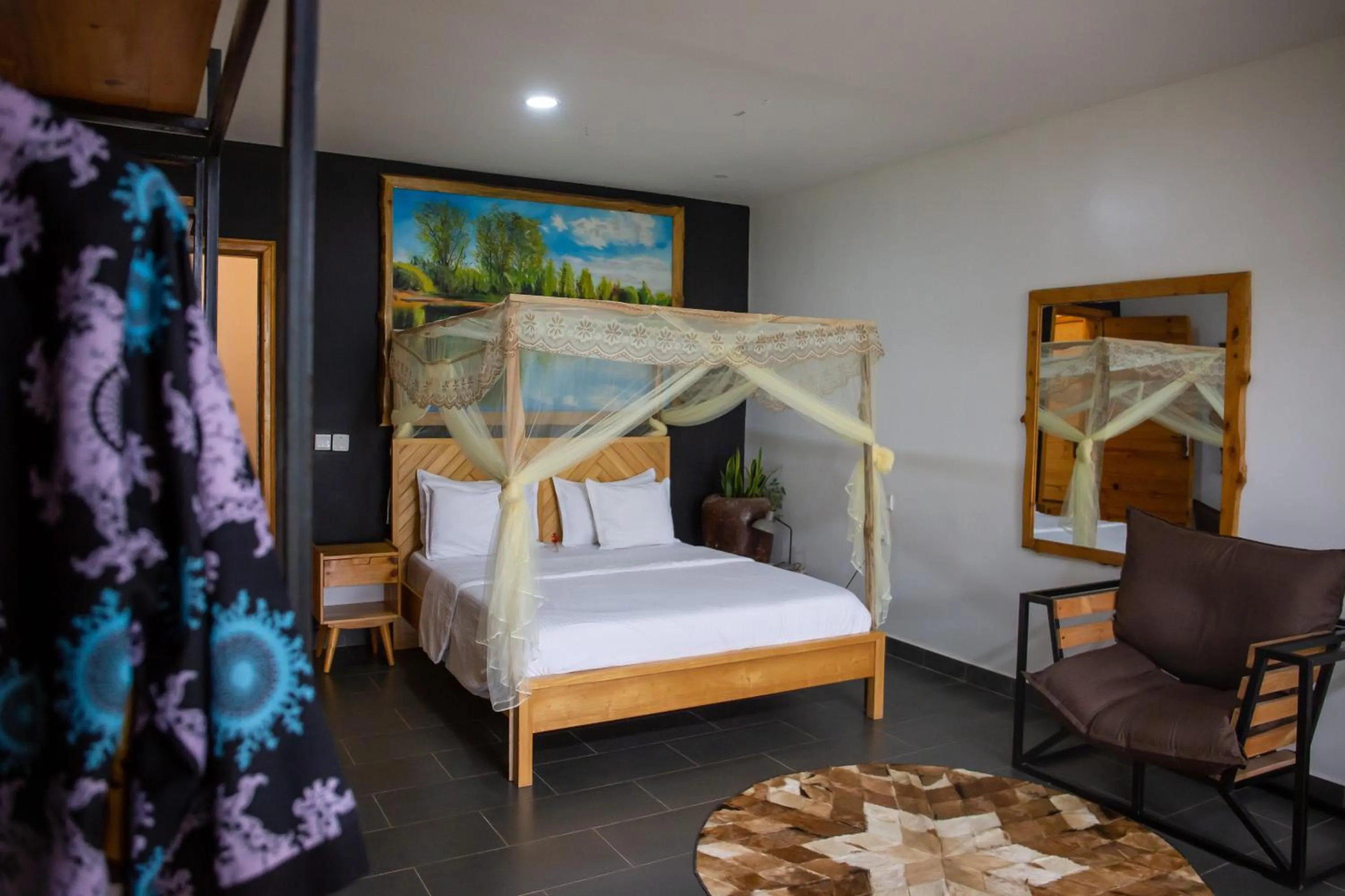 Bedroom, Bed in Eagle View Lodge - Kigali