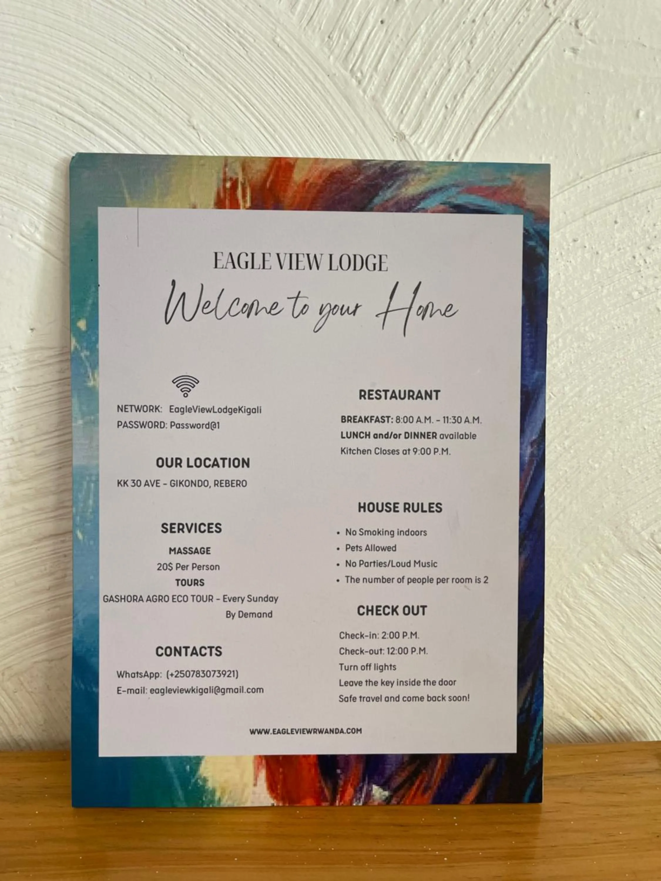 Bedroom in Eagle View Lodge - Kigali