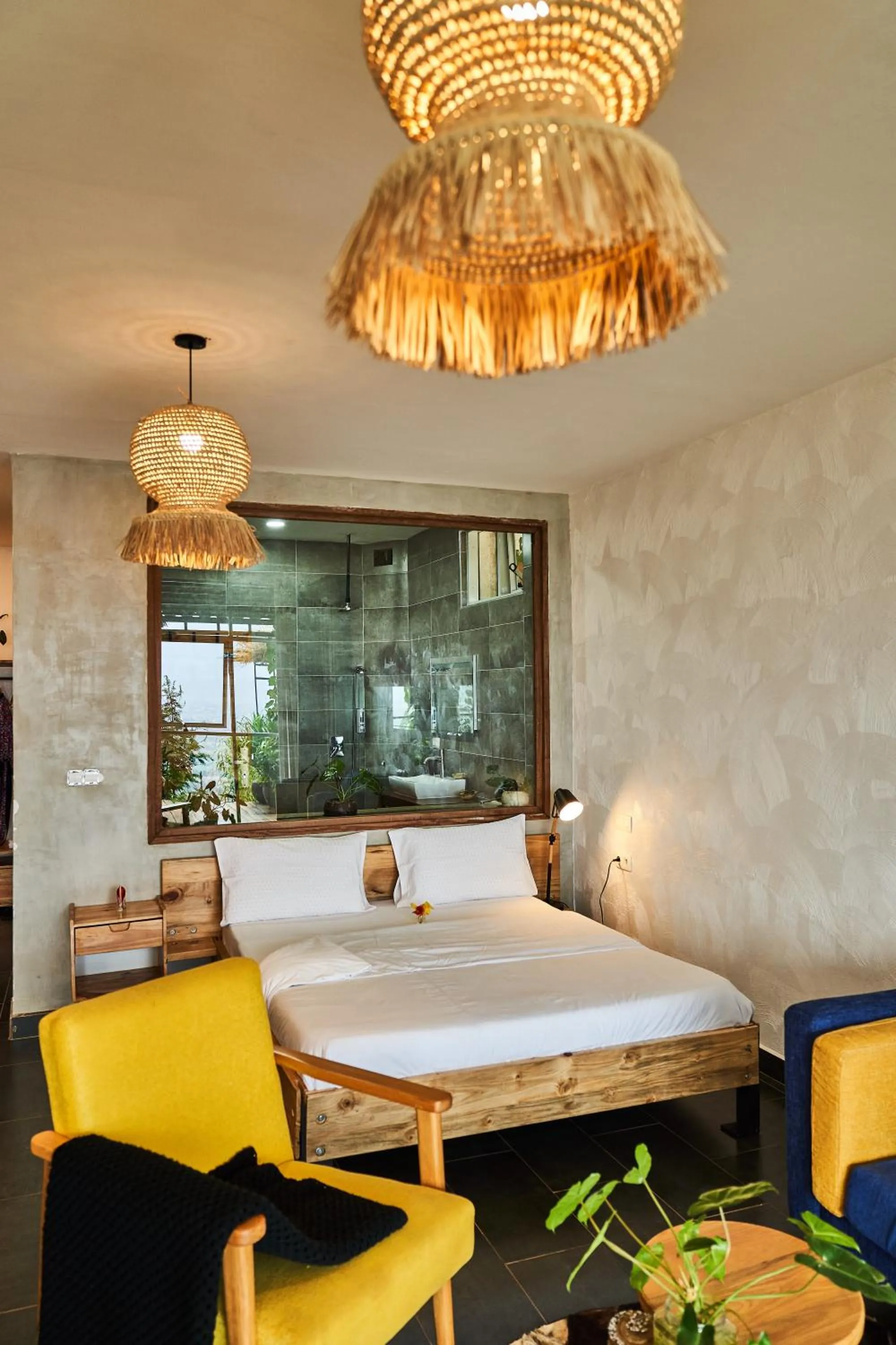 Bed in Eagle View Lodge - Kigali