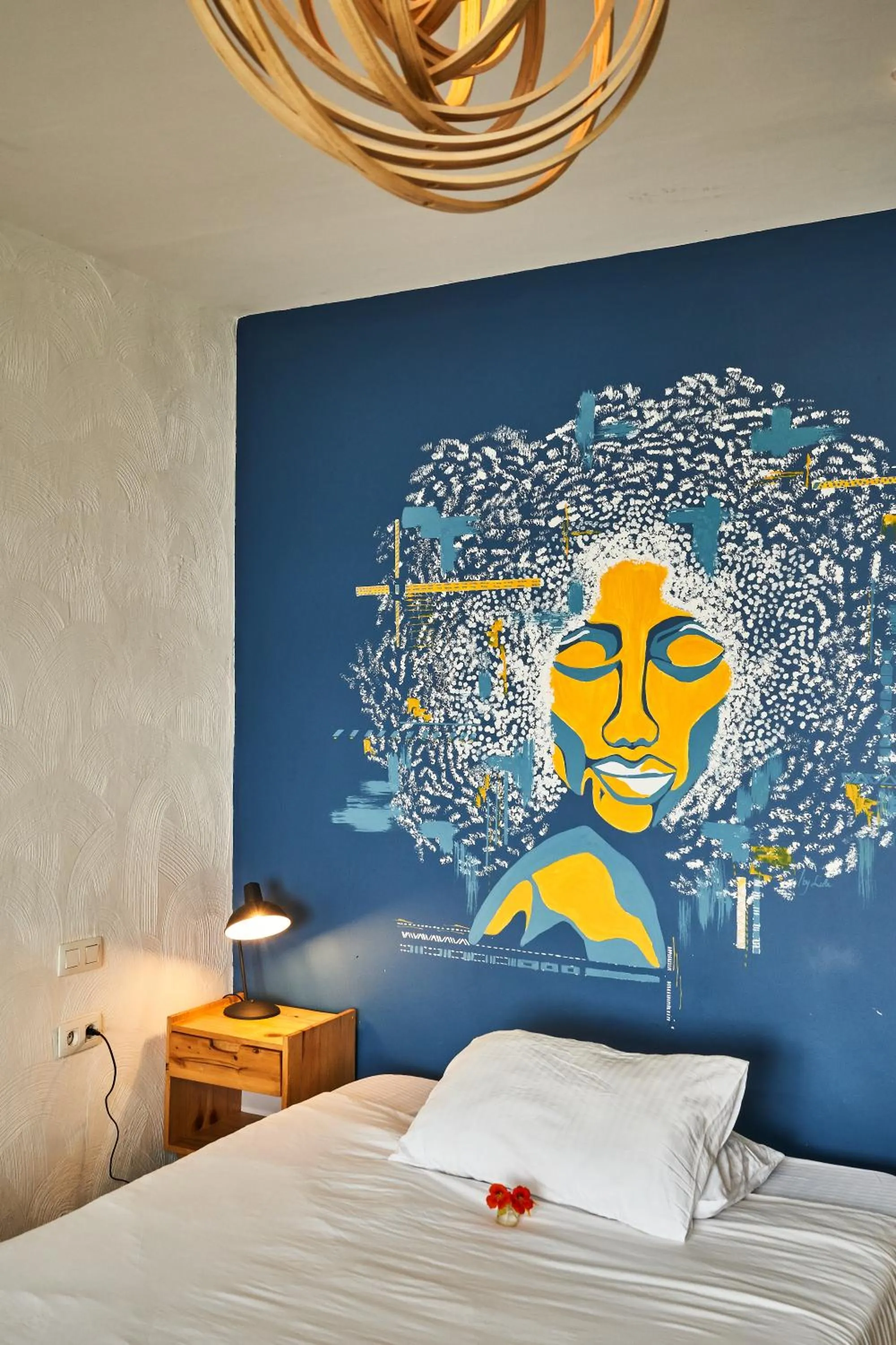 Bed in Eagle View Lodge - Kigali