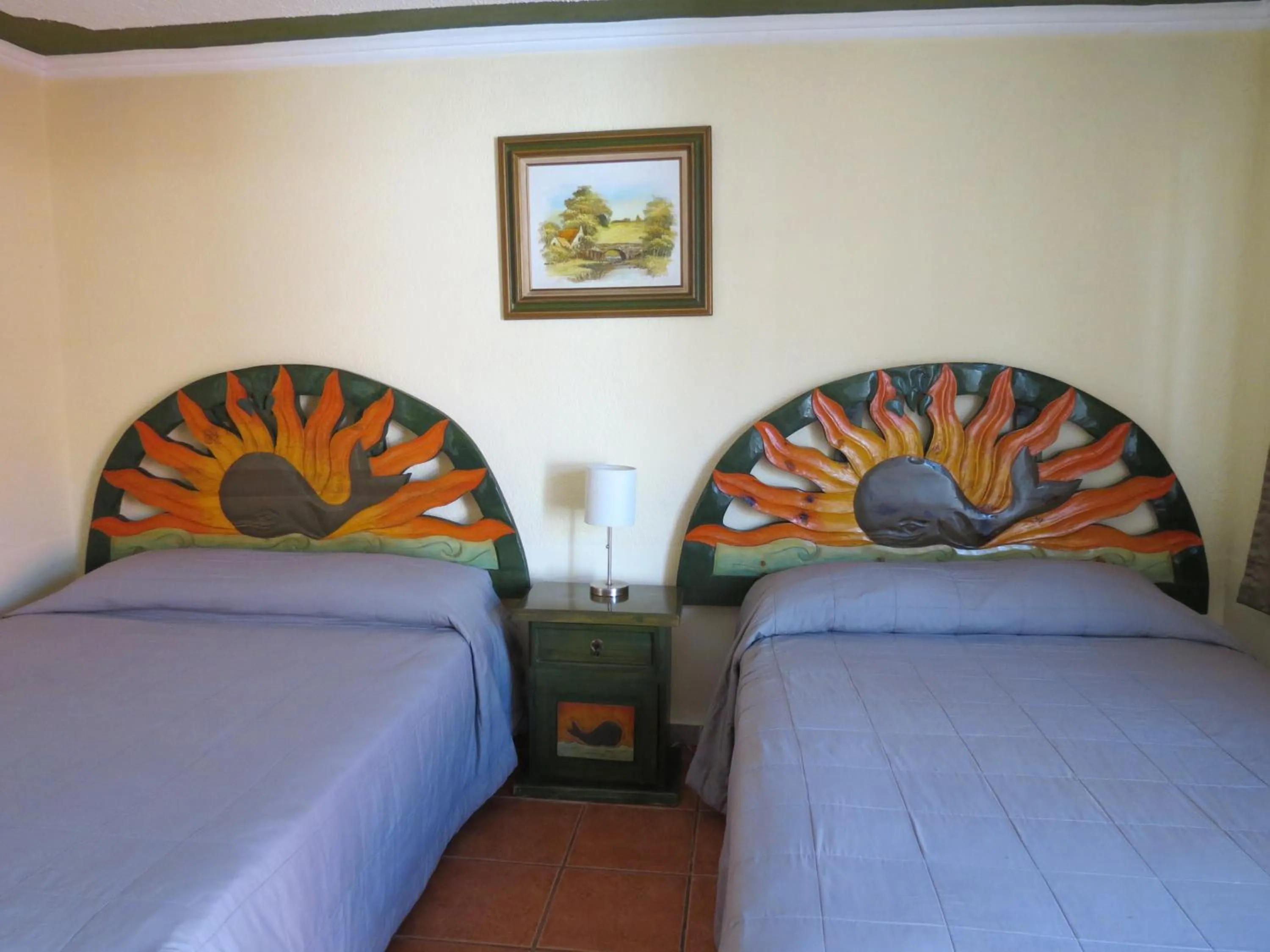 Bed in Restaurante Malarrimo Hotel & RV Parking