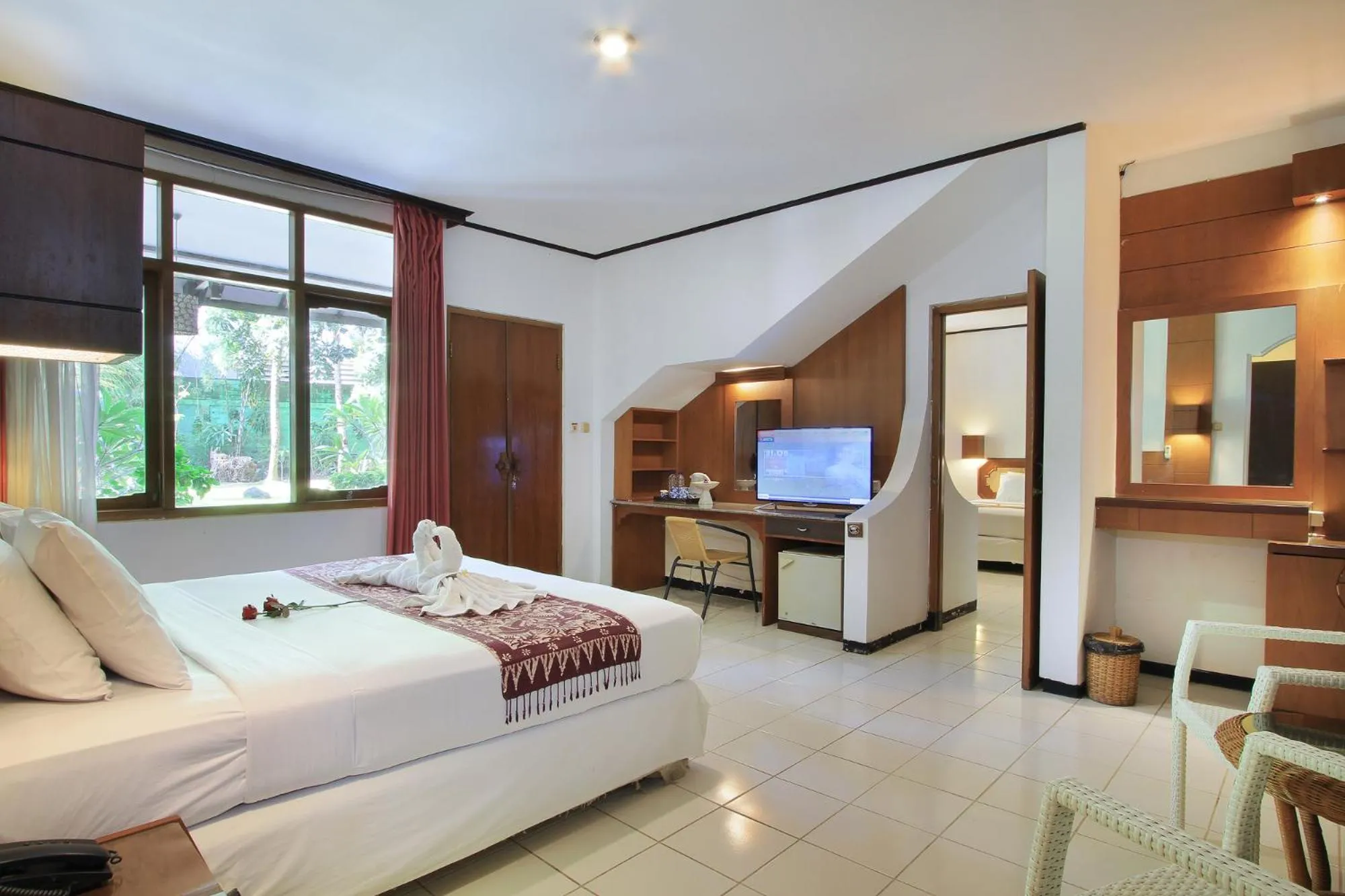 Bedroom, Bed in Puri Naga Beachfront Cottages