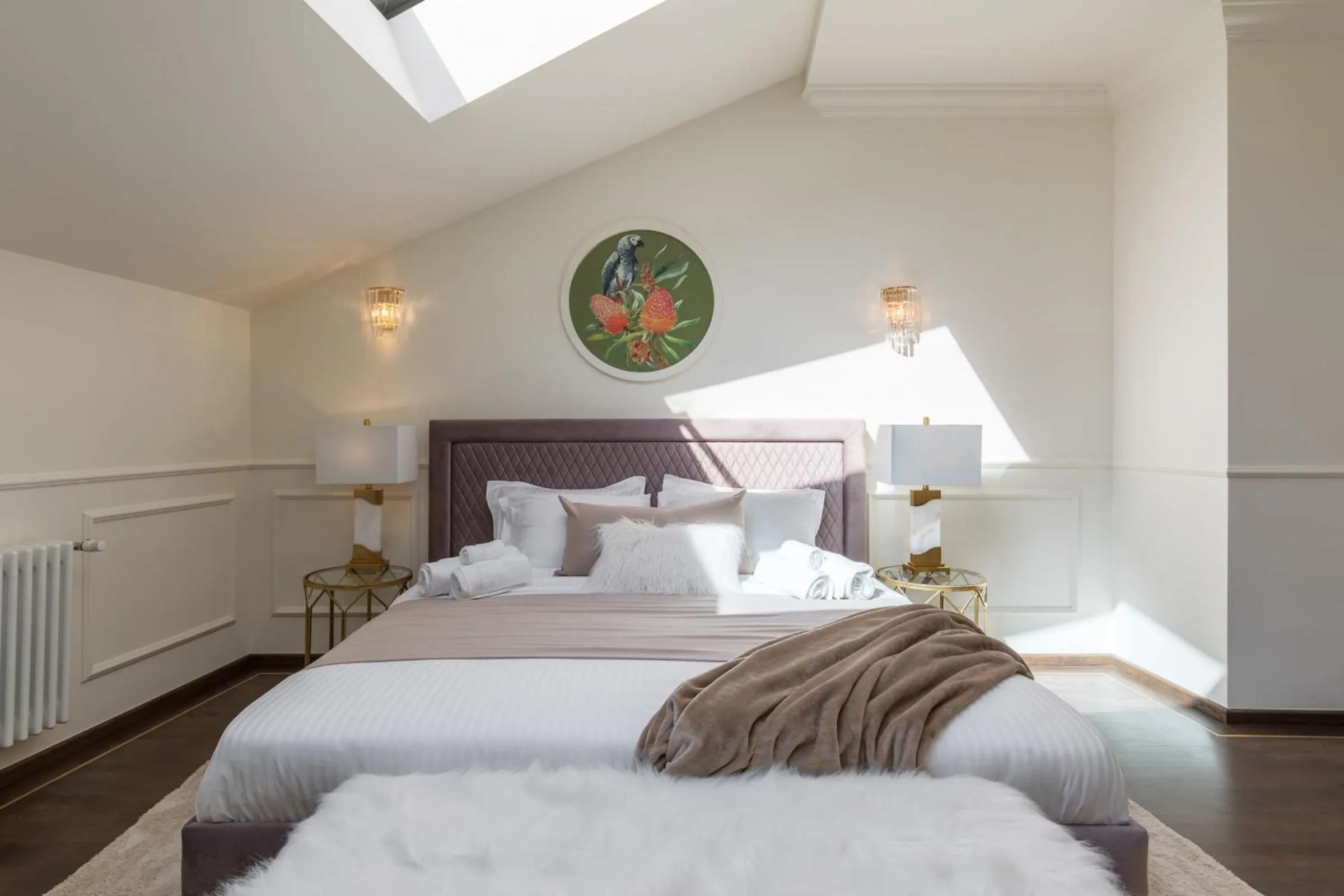 Bed in Old Town Luxury Suites