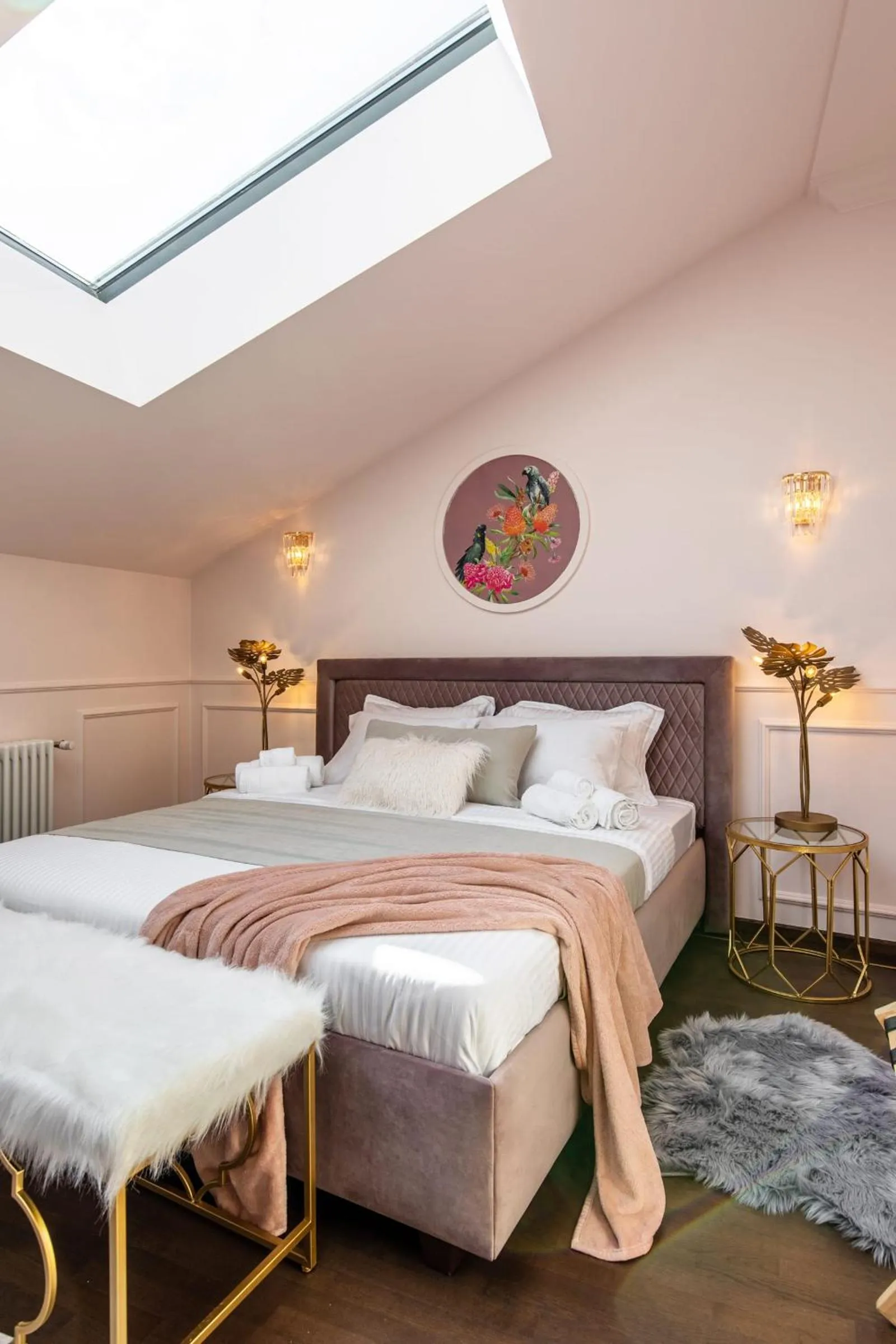 Bed in Old Town Luxury Suites