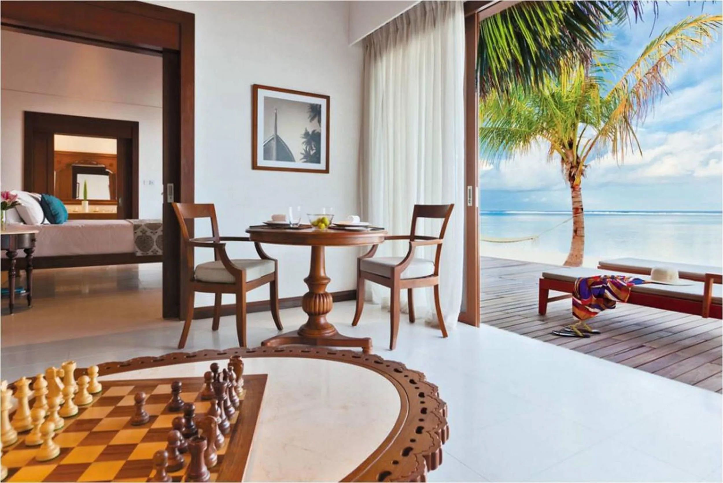 Living room in The Residence Maldives
