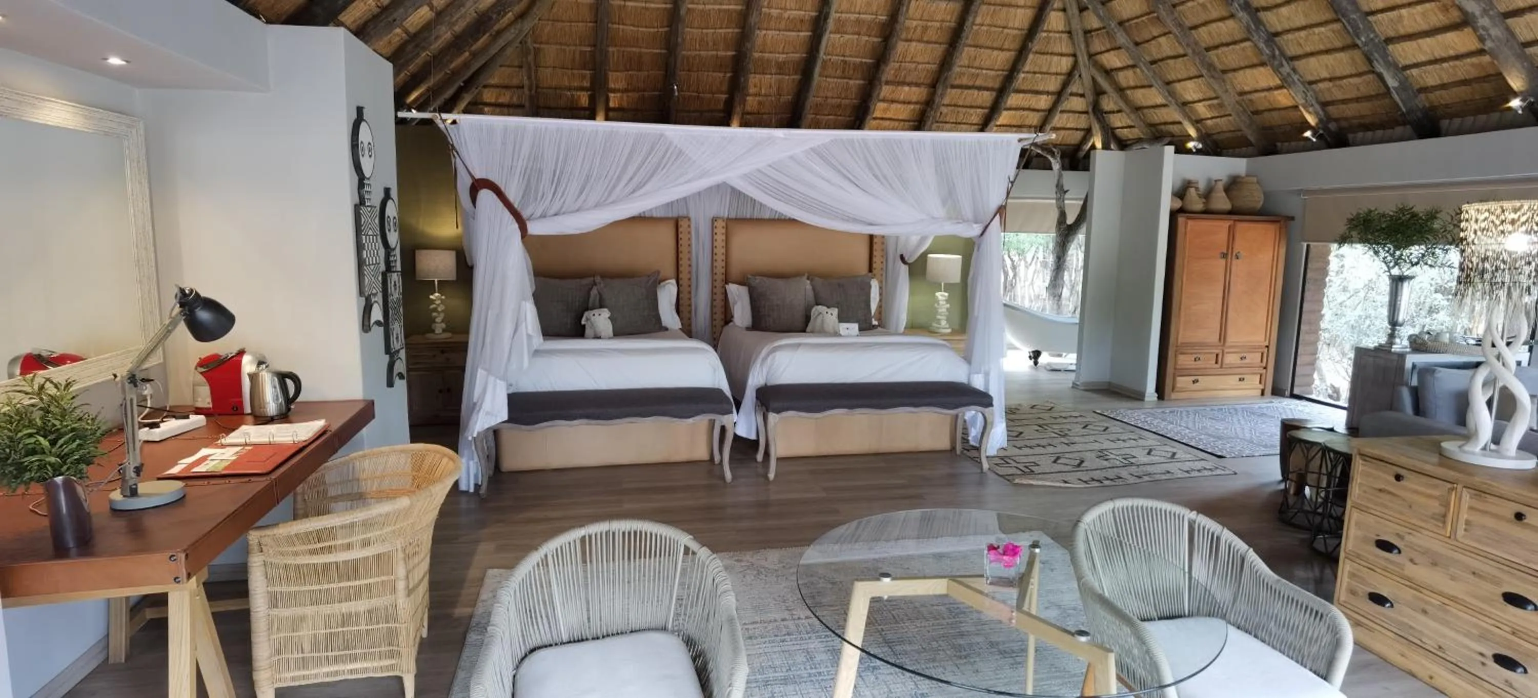 Bedroom, Bed in Karongwe River Lodge