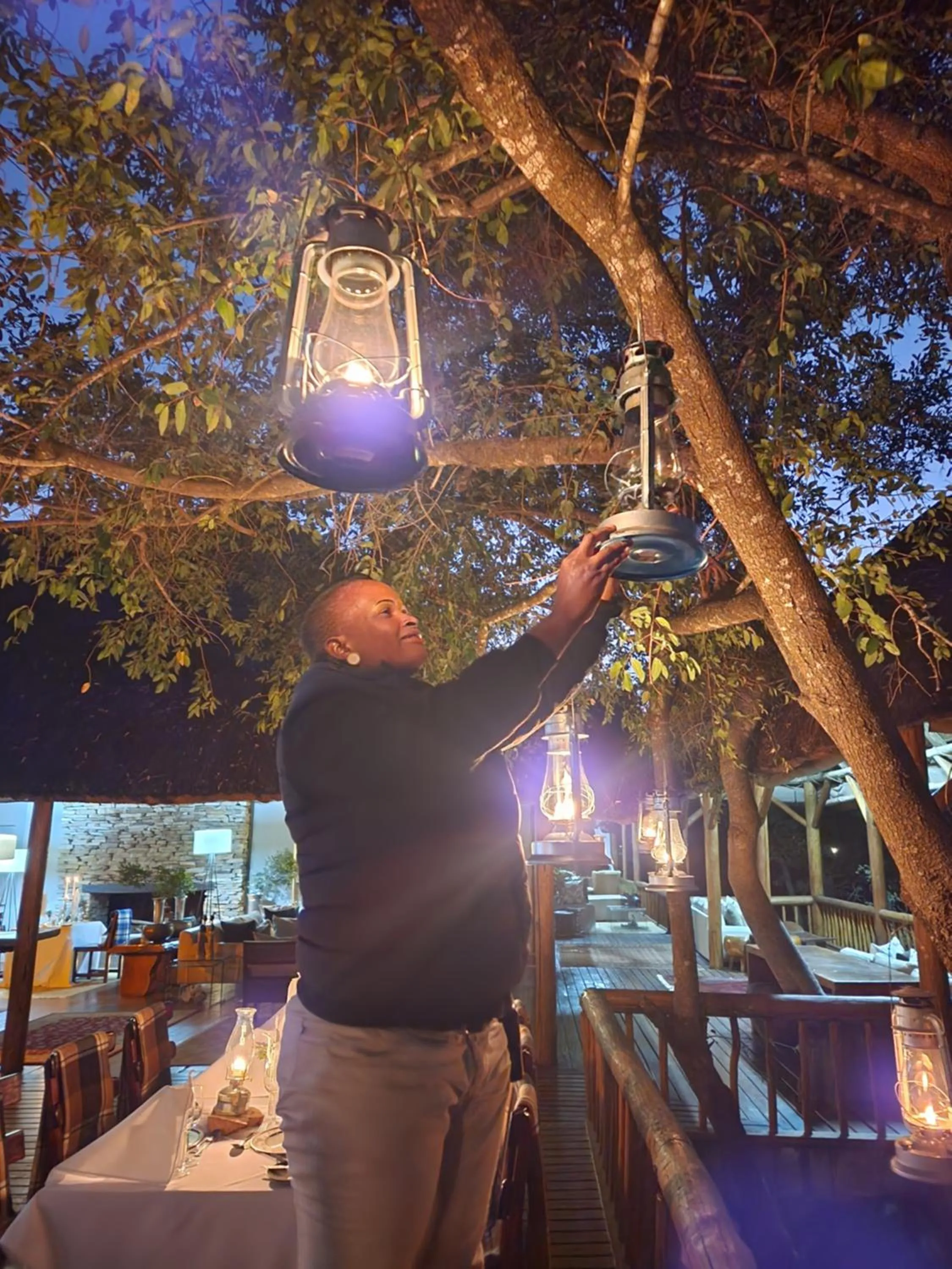 Restaurant/places to eat in Karongwe River Lodge