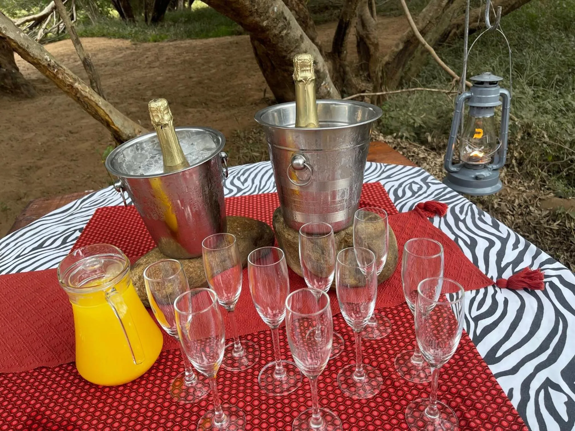 Food and drinks in Karongwe River Lodge