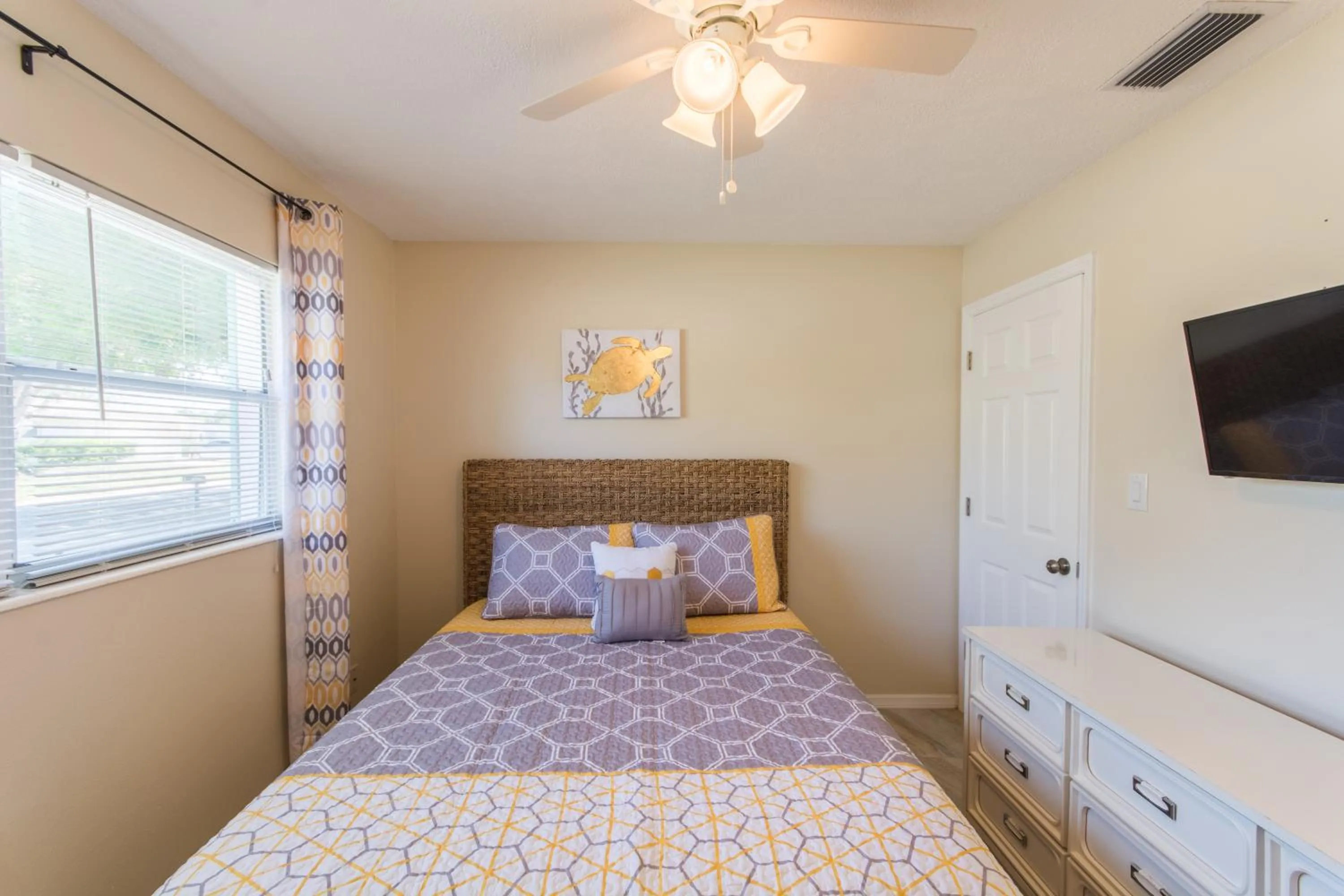 Bed in Villa Franca bungalow