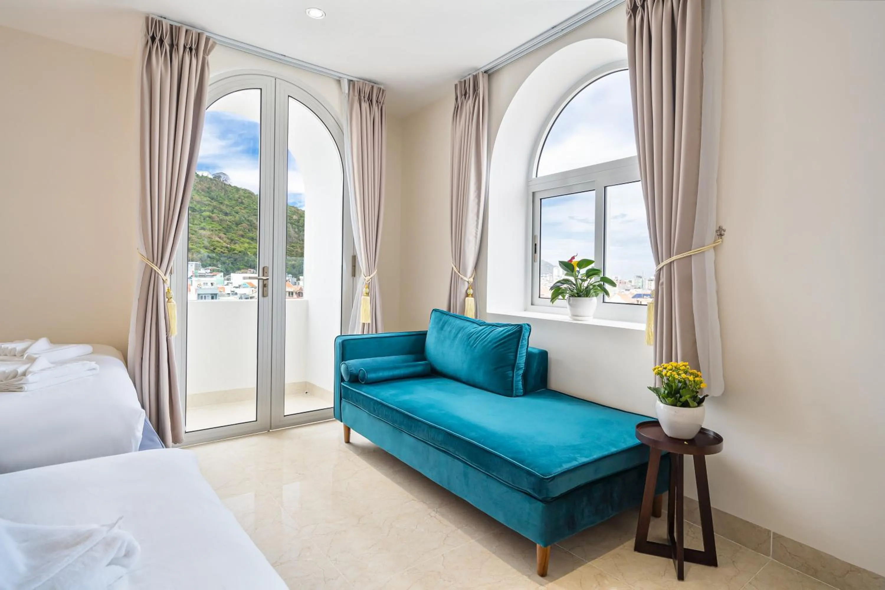 Seating area, Bed in Aquatel Vung Tau