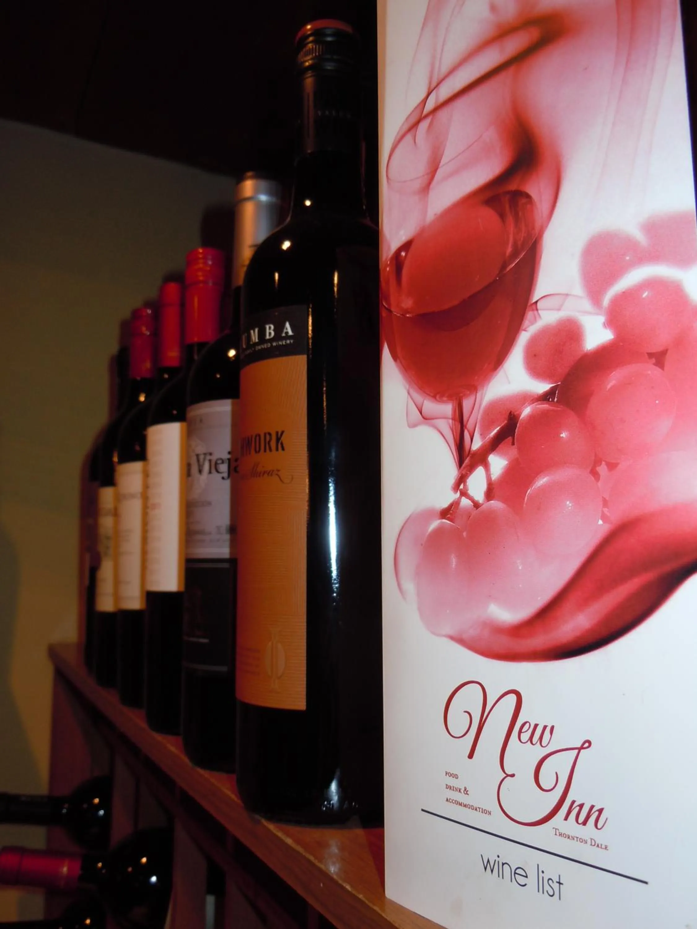 Alcoholic drinks in The New Inn