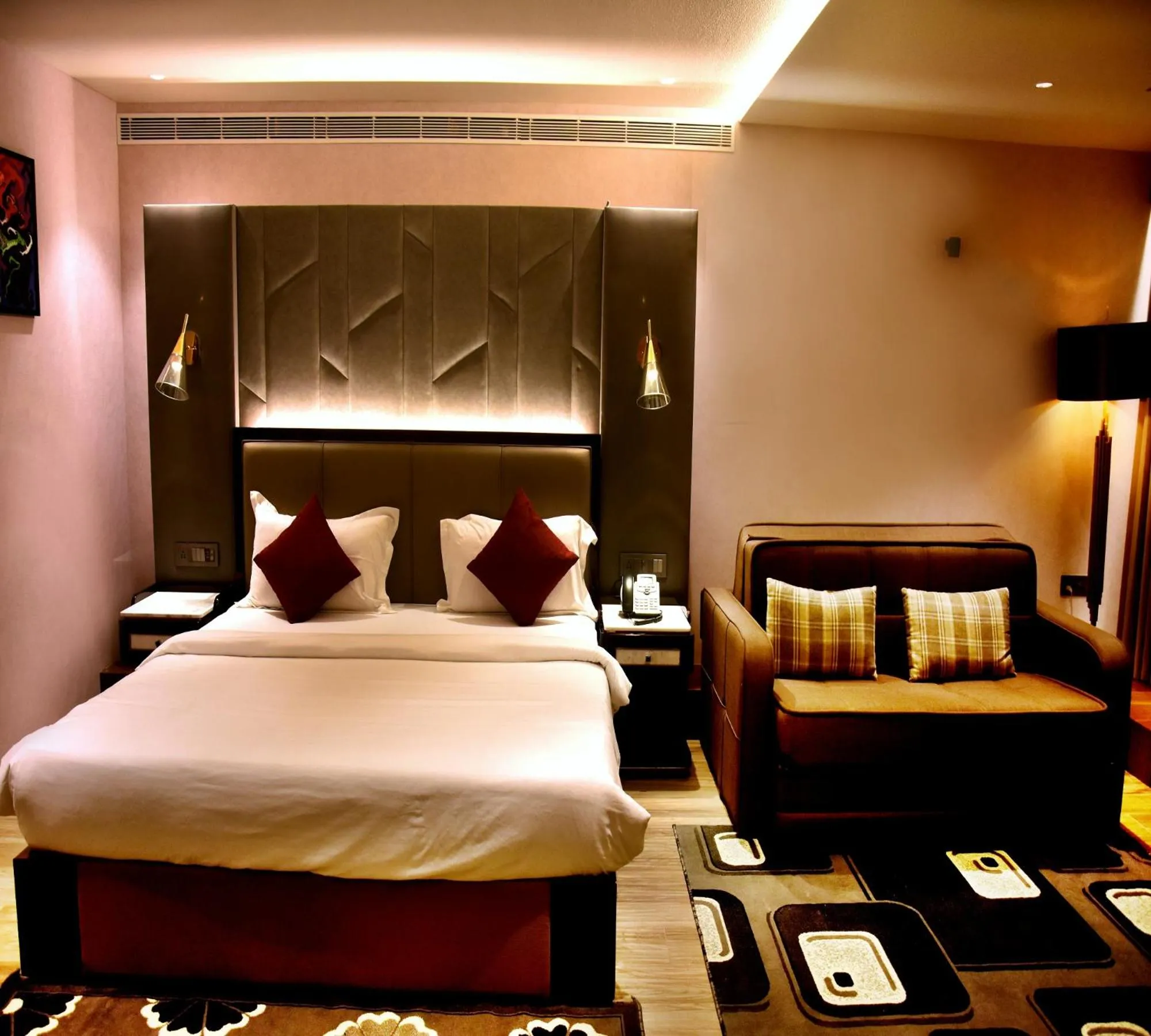 Bed in Hotel Palazzo Prime