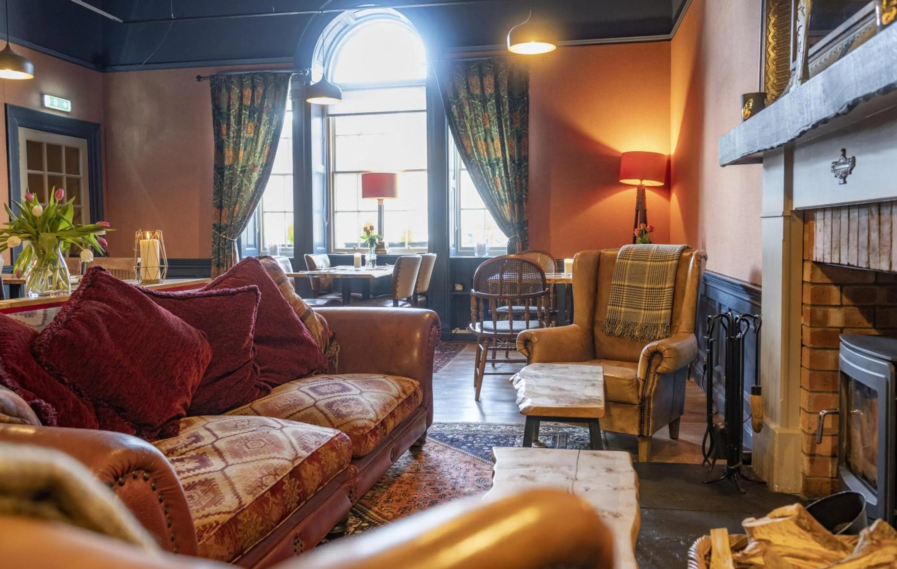 Dining area in Black Bull Hotel