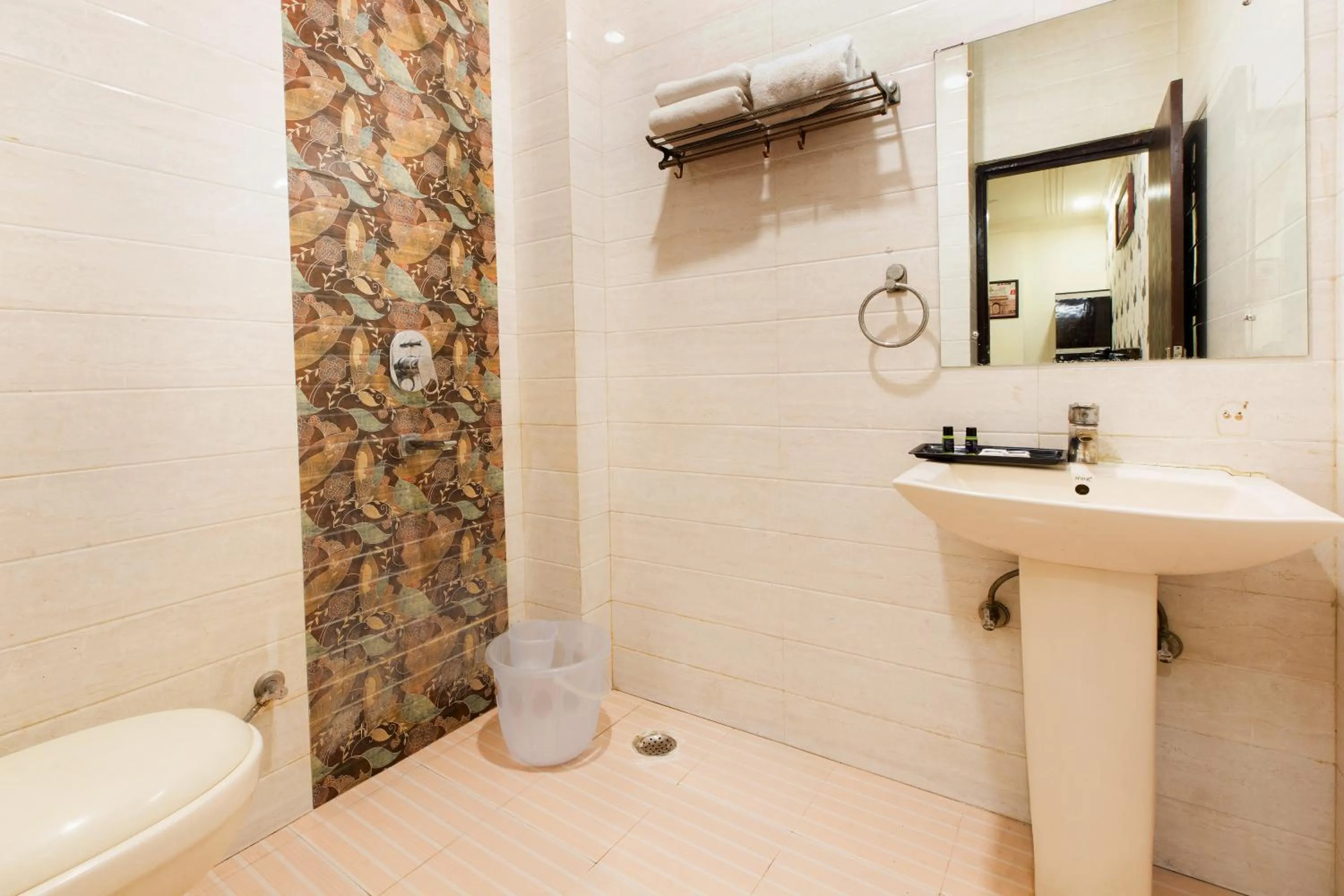 Bathroom in OPO Alpino Aerocity , Free Airport Pickup