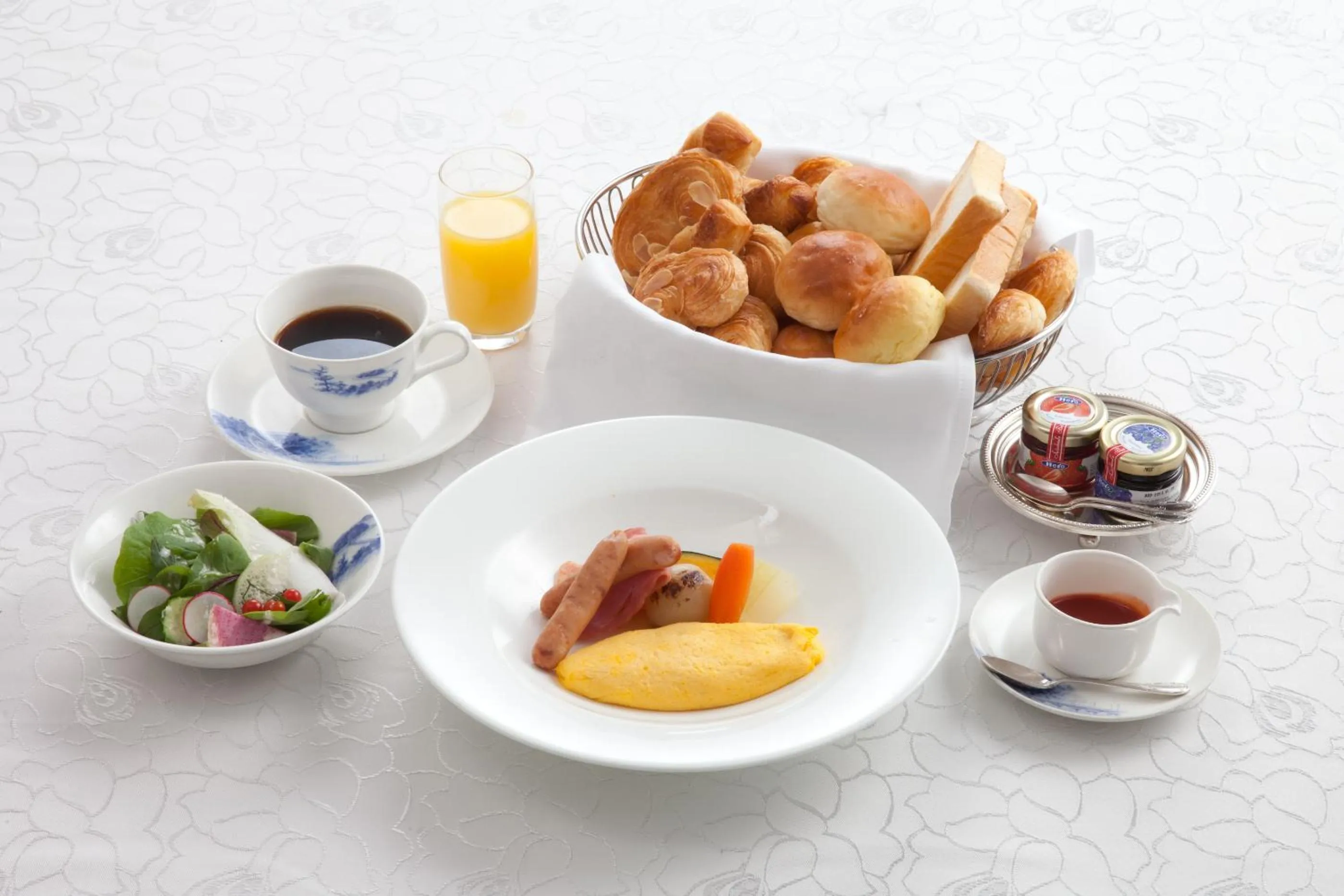 American breakfast in Gamagori Classic Hotel