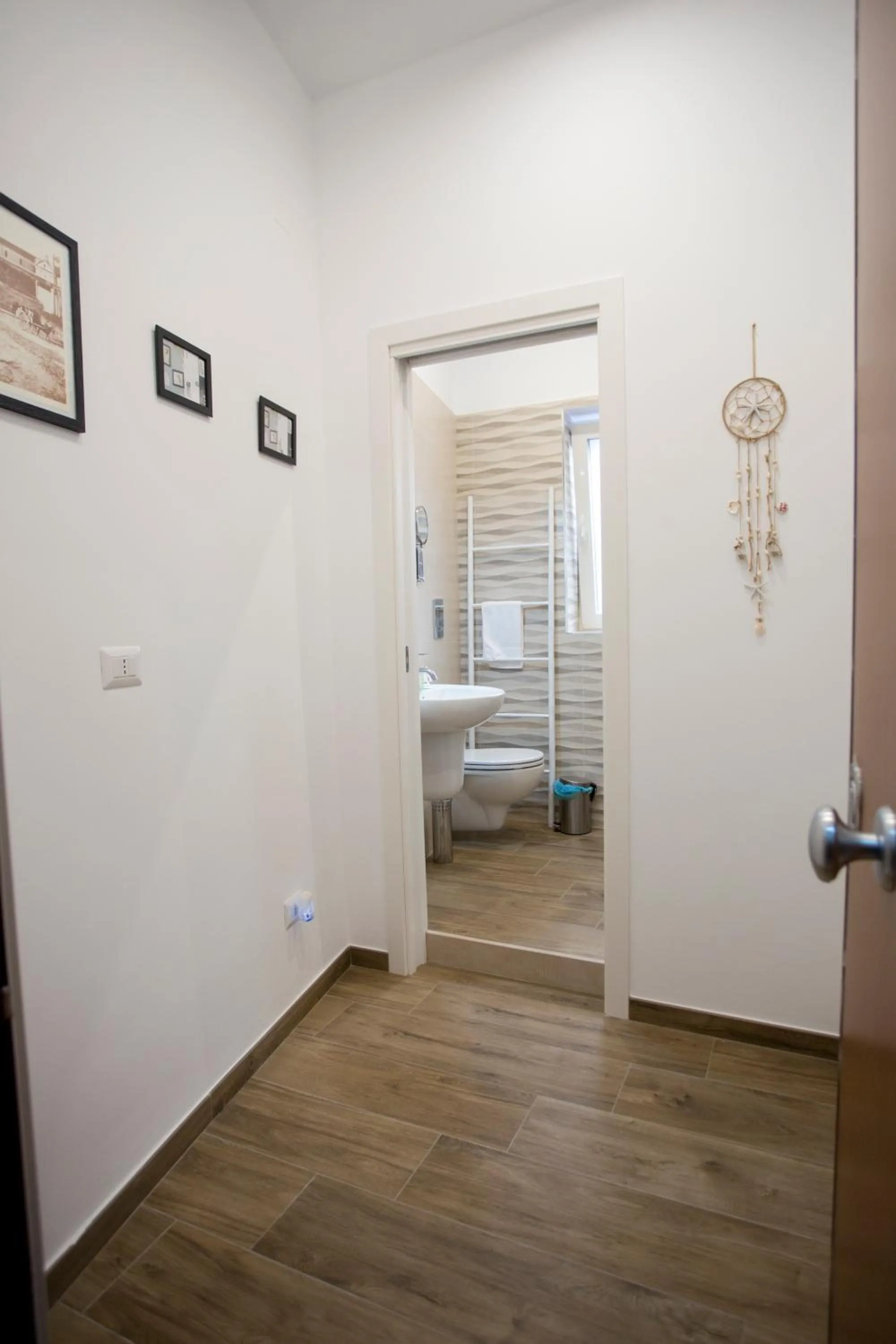 Bathroom, Bed in B&B LA CHICCA