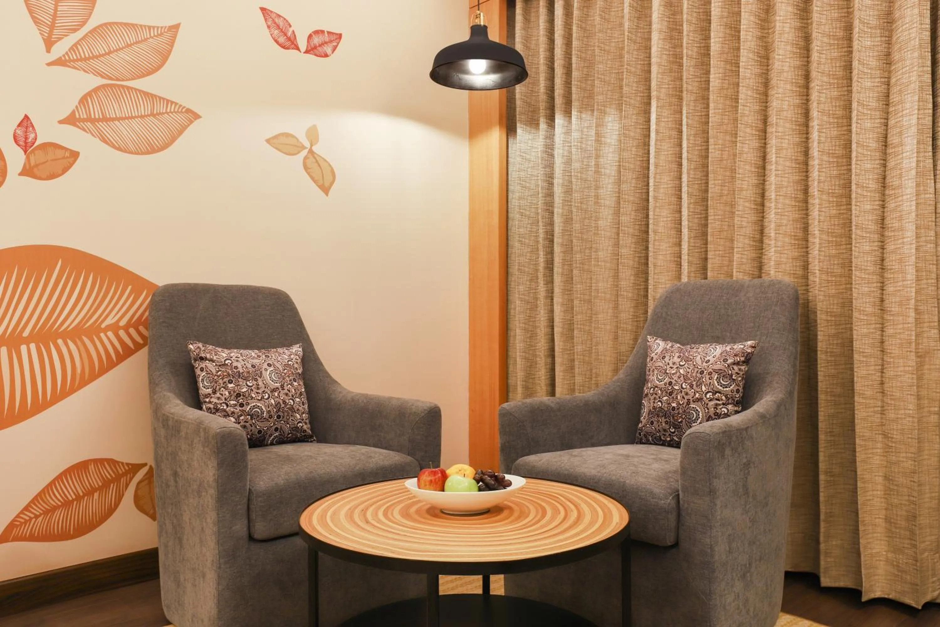 Seating area in Lemon Tree Premier, Vijayawada