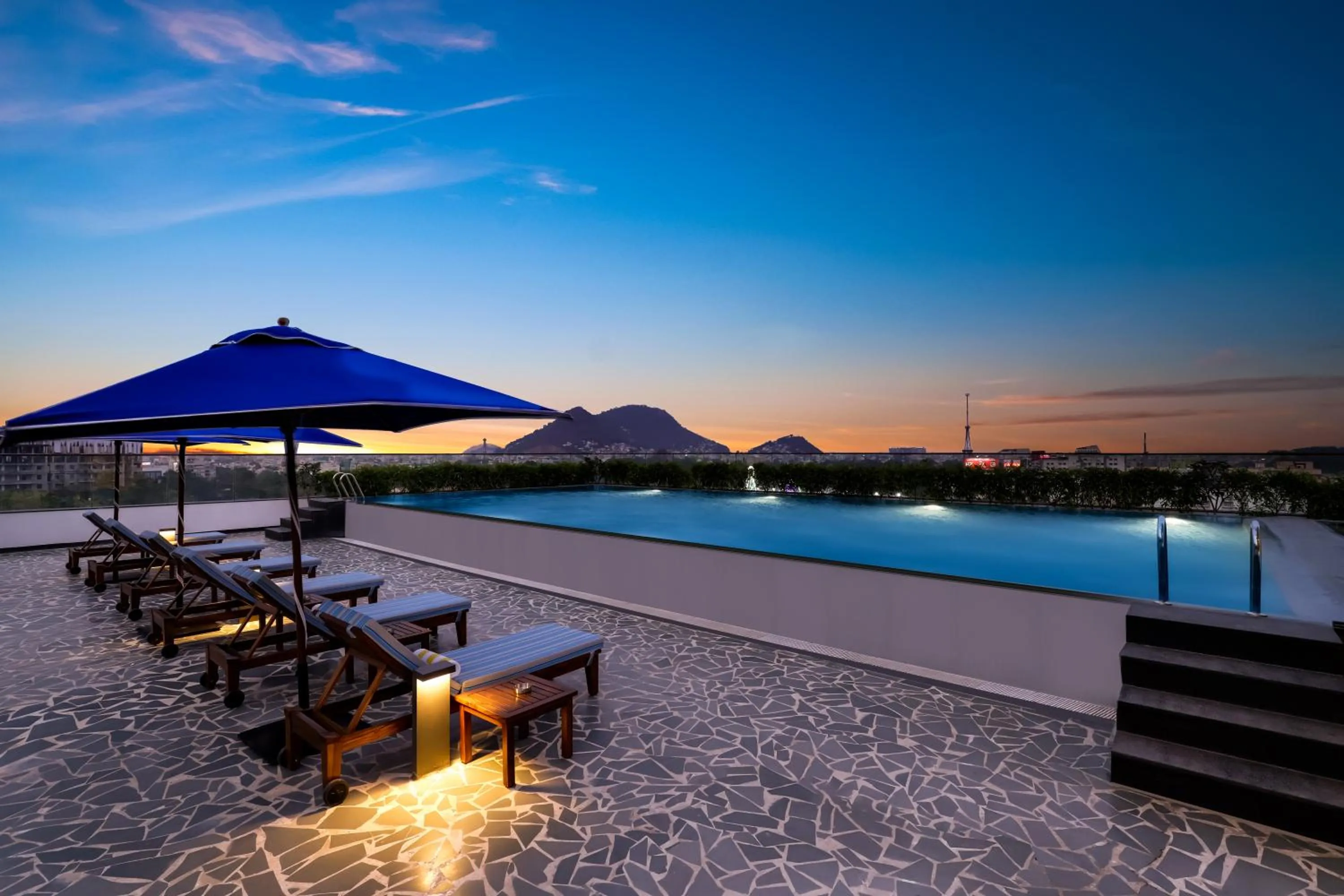 Swimming pool in Lemon Tree Premier, Vijayawada