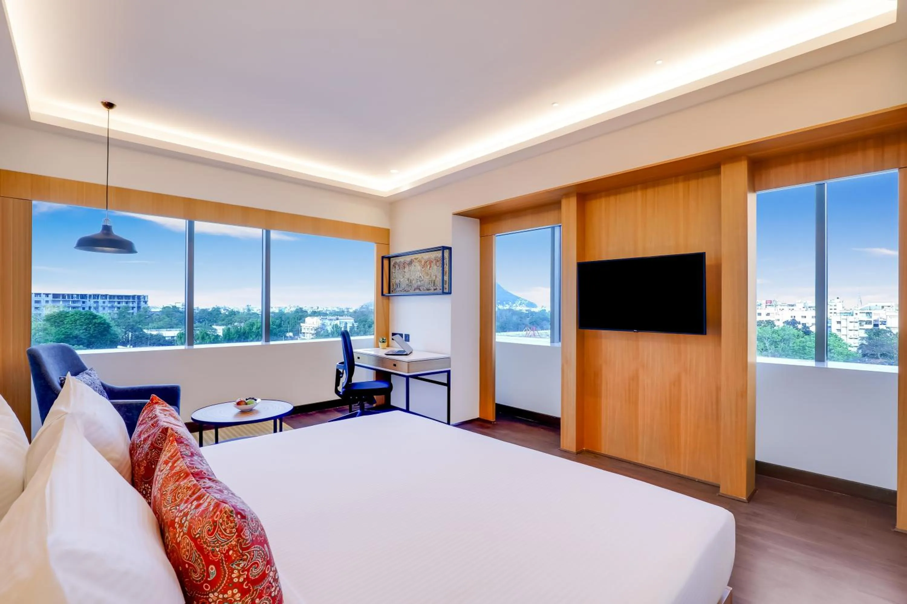 Bedroom, Bed in Lemon Tree Premier, Vijayawada